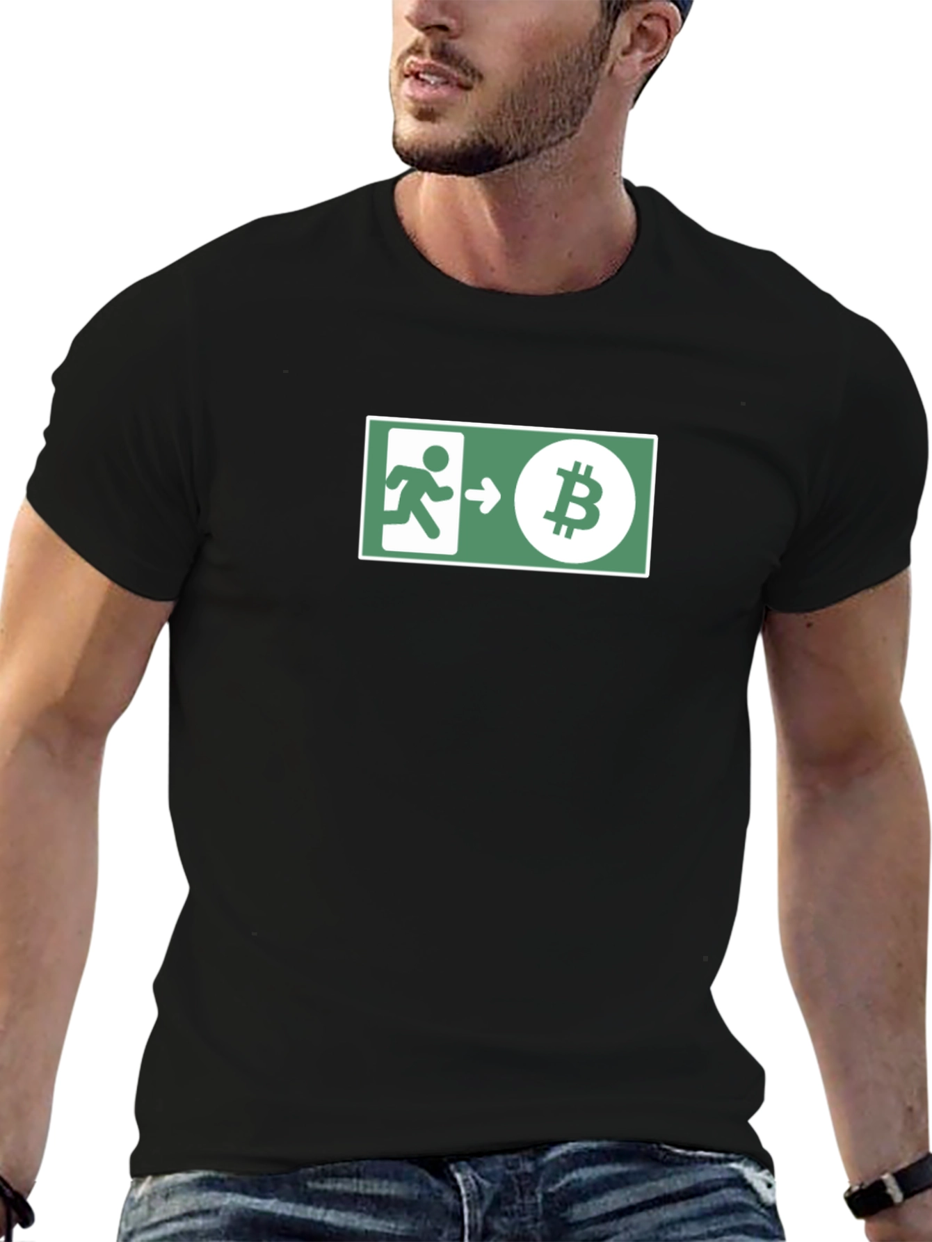 Bitcoin Exit Strategy T-Shirt - Crypto Humor Tee