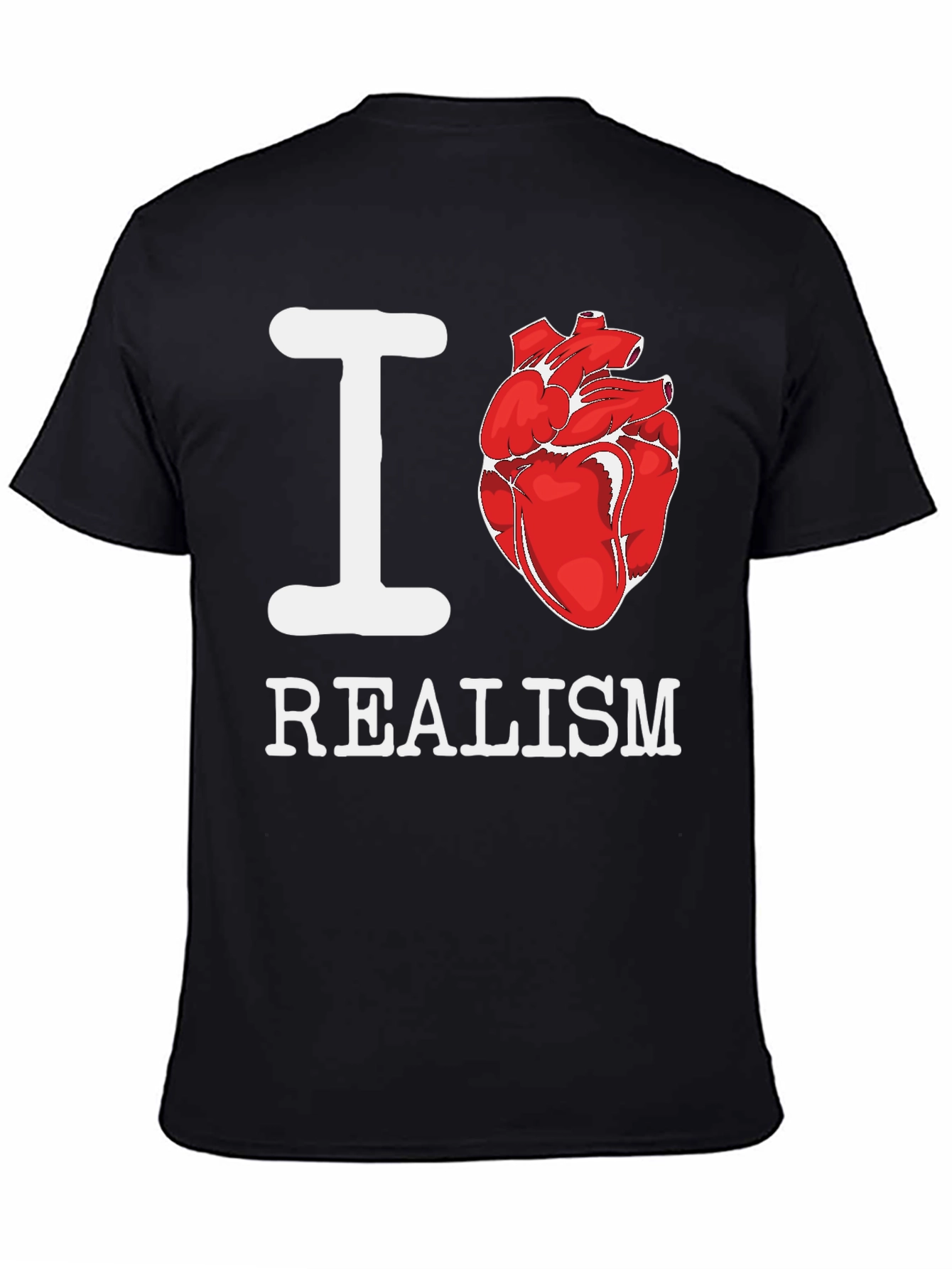 I Heart Realism T-Shirt - Anatomical Heart Graphic Tee