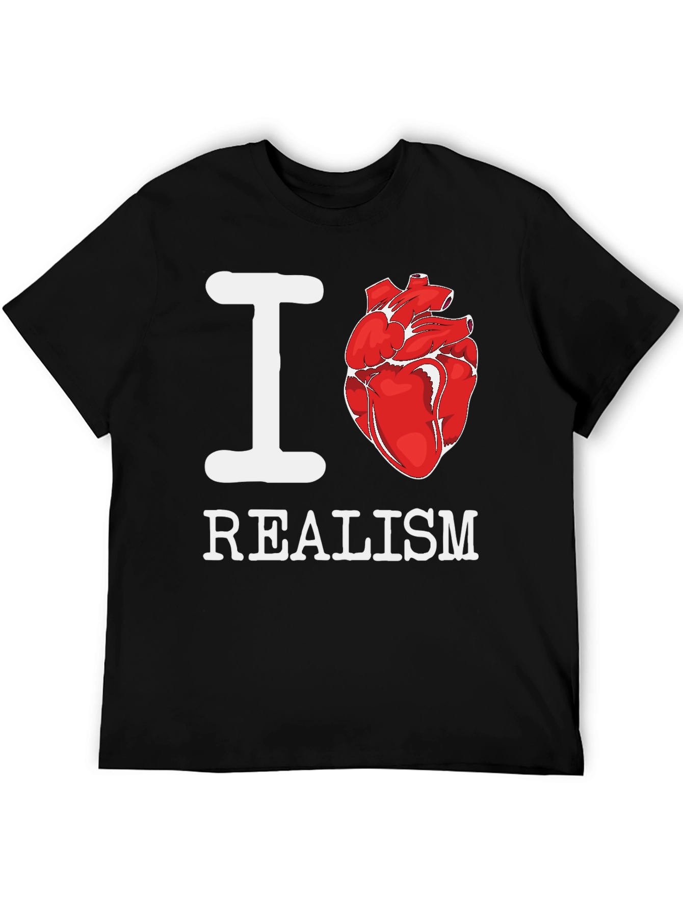 I Heart Realism T-Shirt - Anatomical Heart Graphic Tee