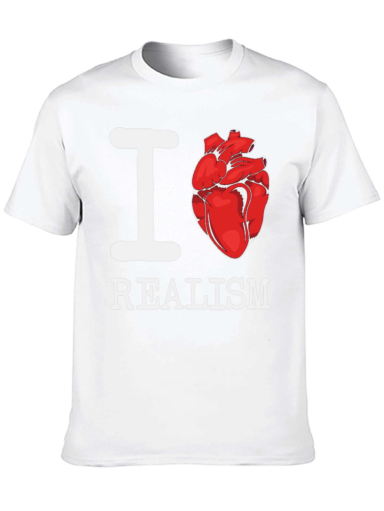 I Heart Realism T-Shirt - Anatomical Heart Graphic Tee