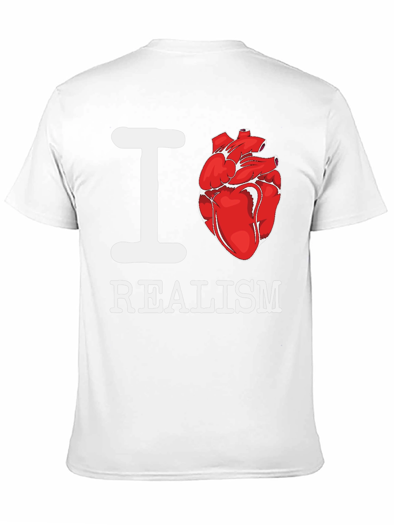 I Heart Realism T-Shirt - Anatomical Heart Graphic Tee