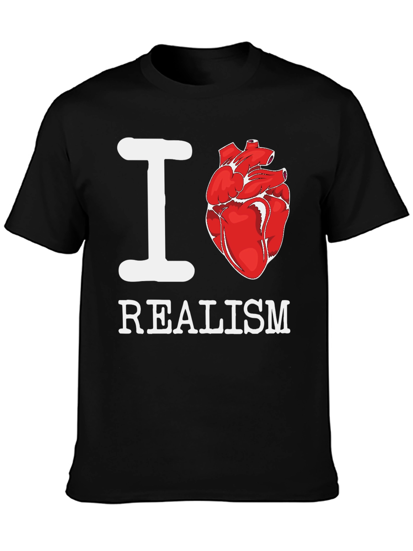 I Heart Realism T-Shirt - Anatomical Heart Graphic Tee
