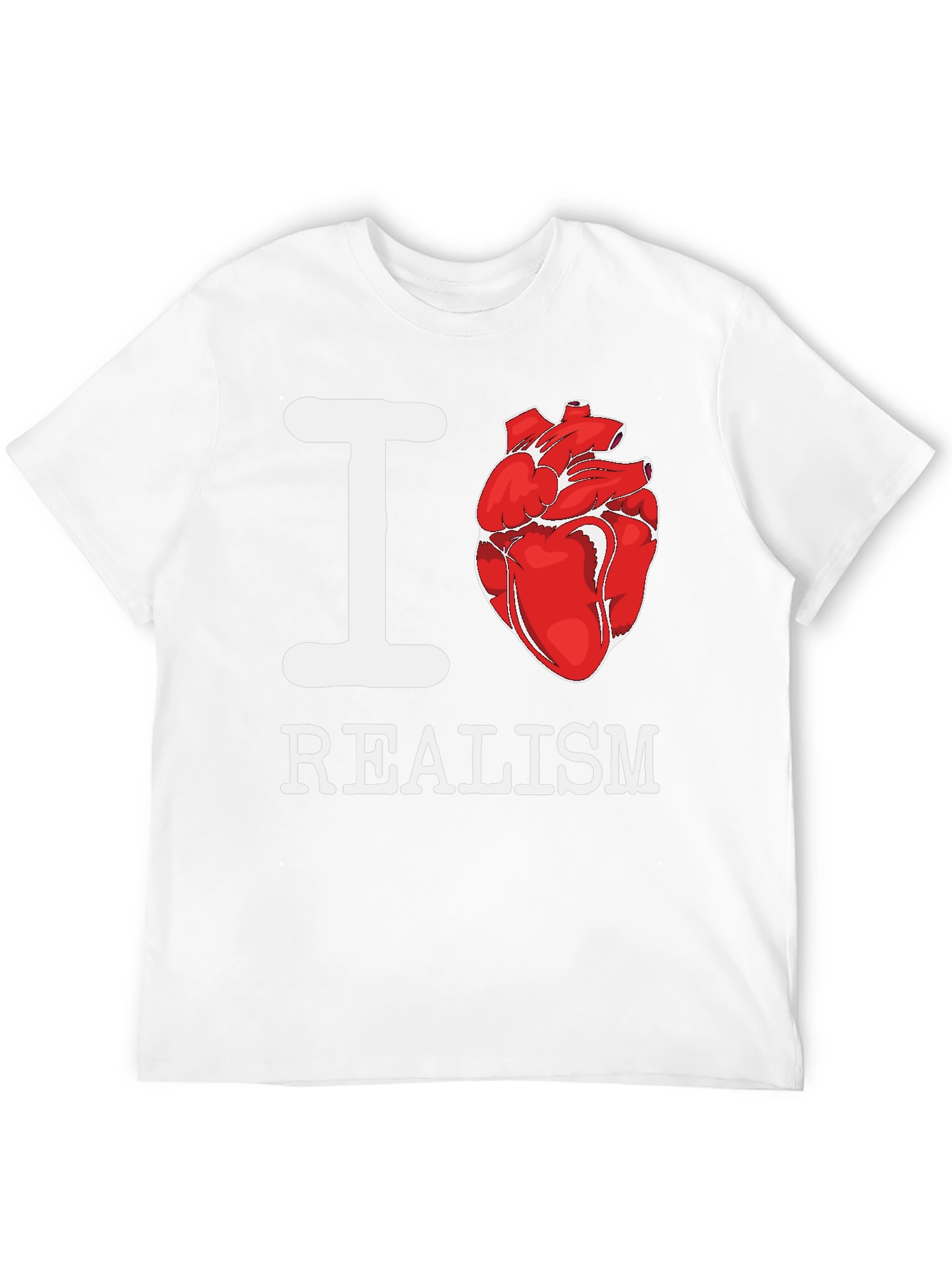 I Heart Realism T-Shirt - Anatomical Heart Graphic Tee