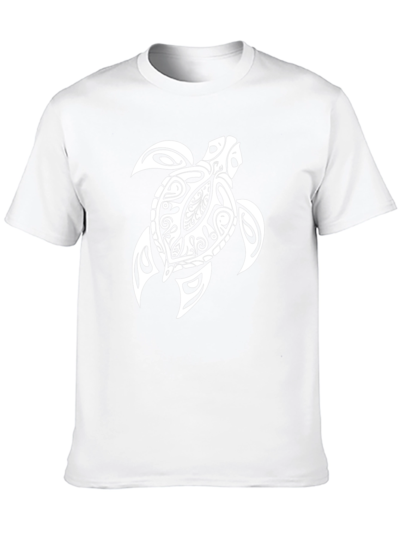 Tribal Sea Turtle Graphic Tee - Black Casual Shirt