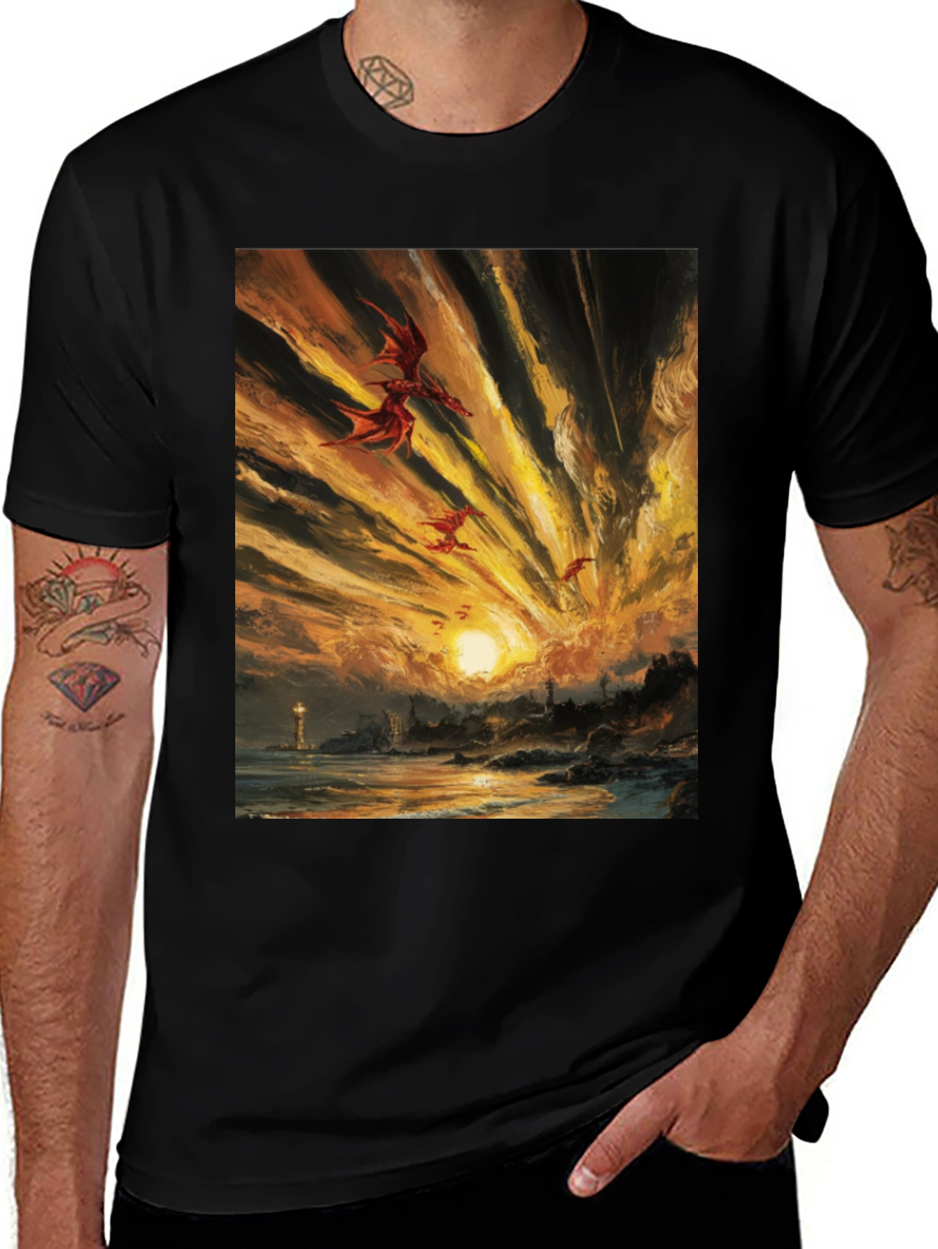 Dragon Sunset T-Shirt