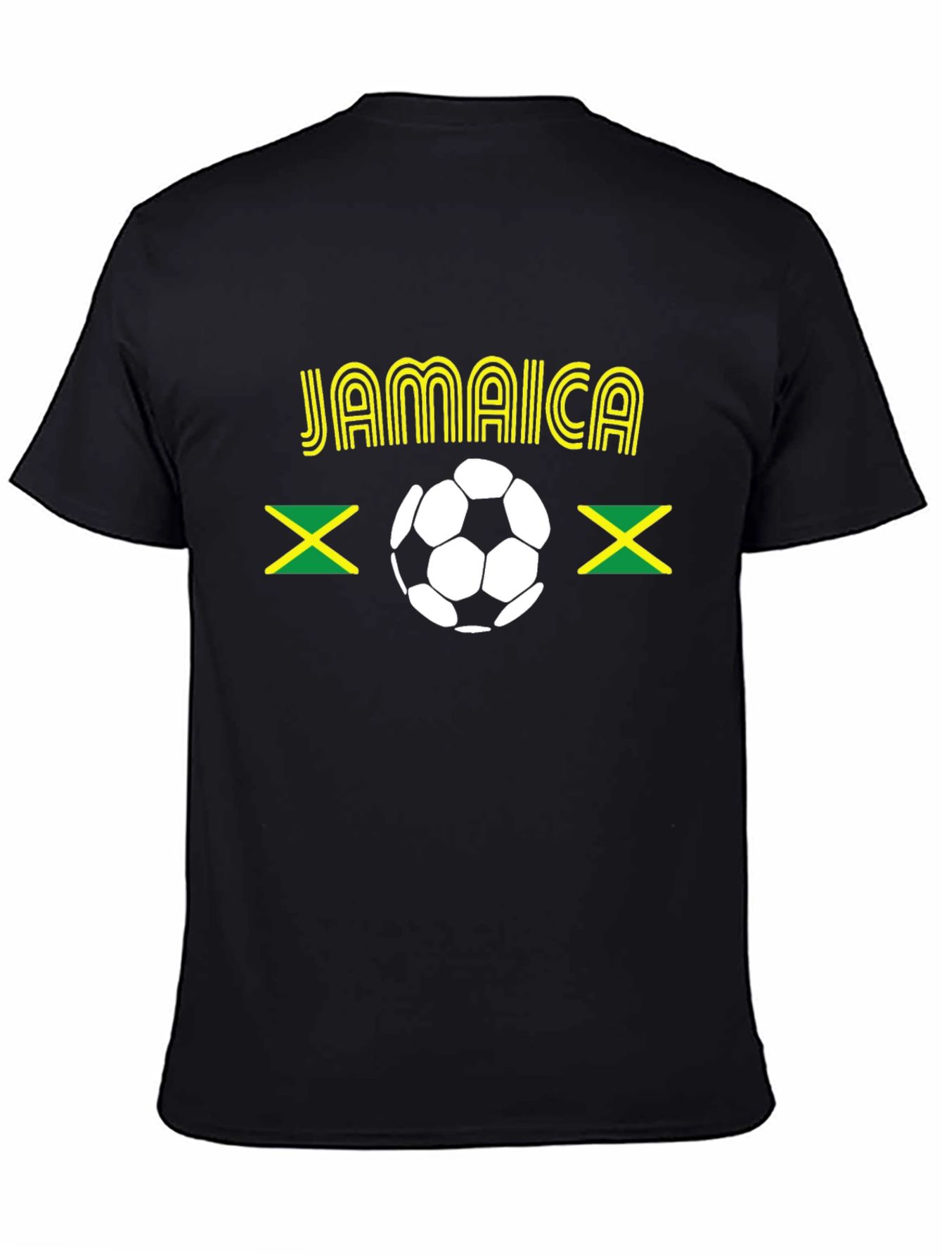 Jamaica Soccer T-Shirt - Black
