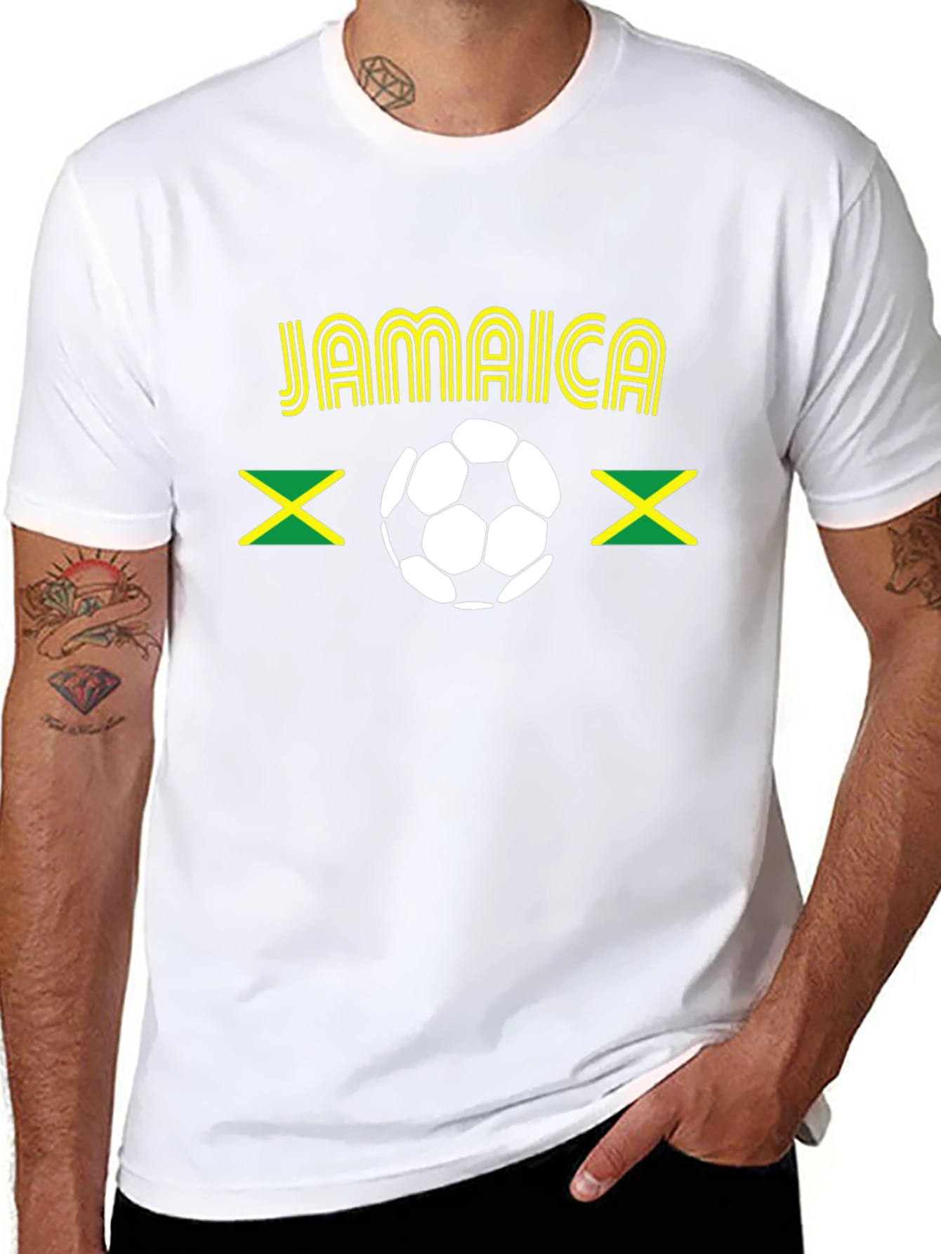 Jamaica Soccer T-Shirt - Black
