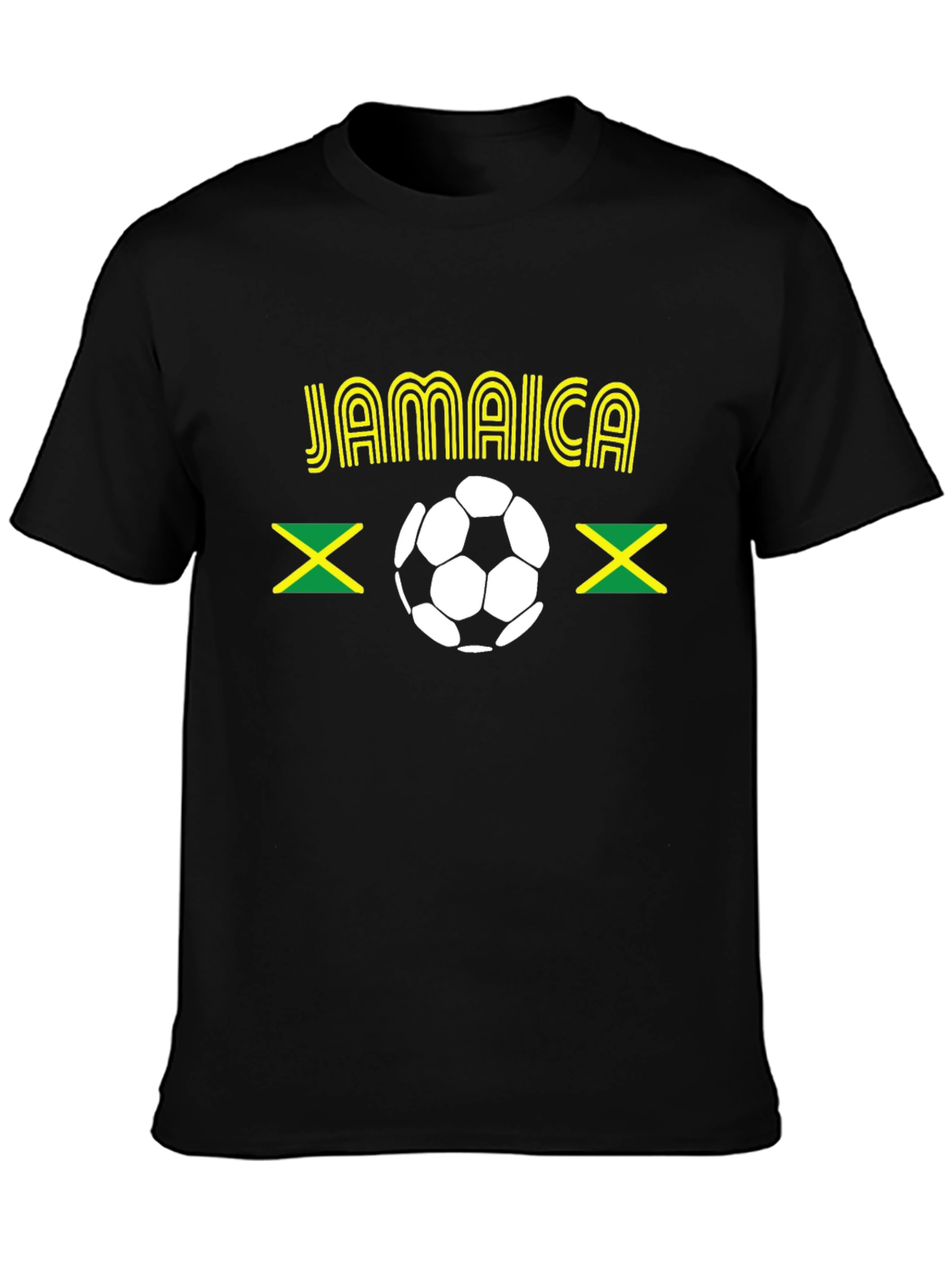 Jamaica Soccer T-Shirt - Black