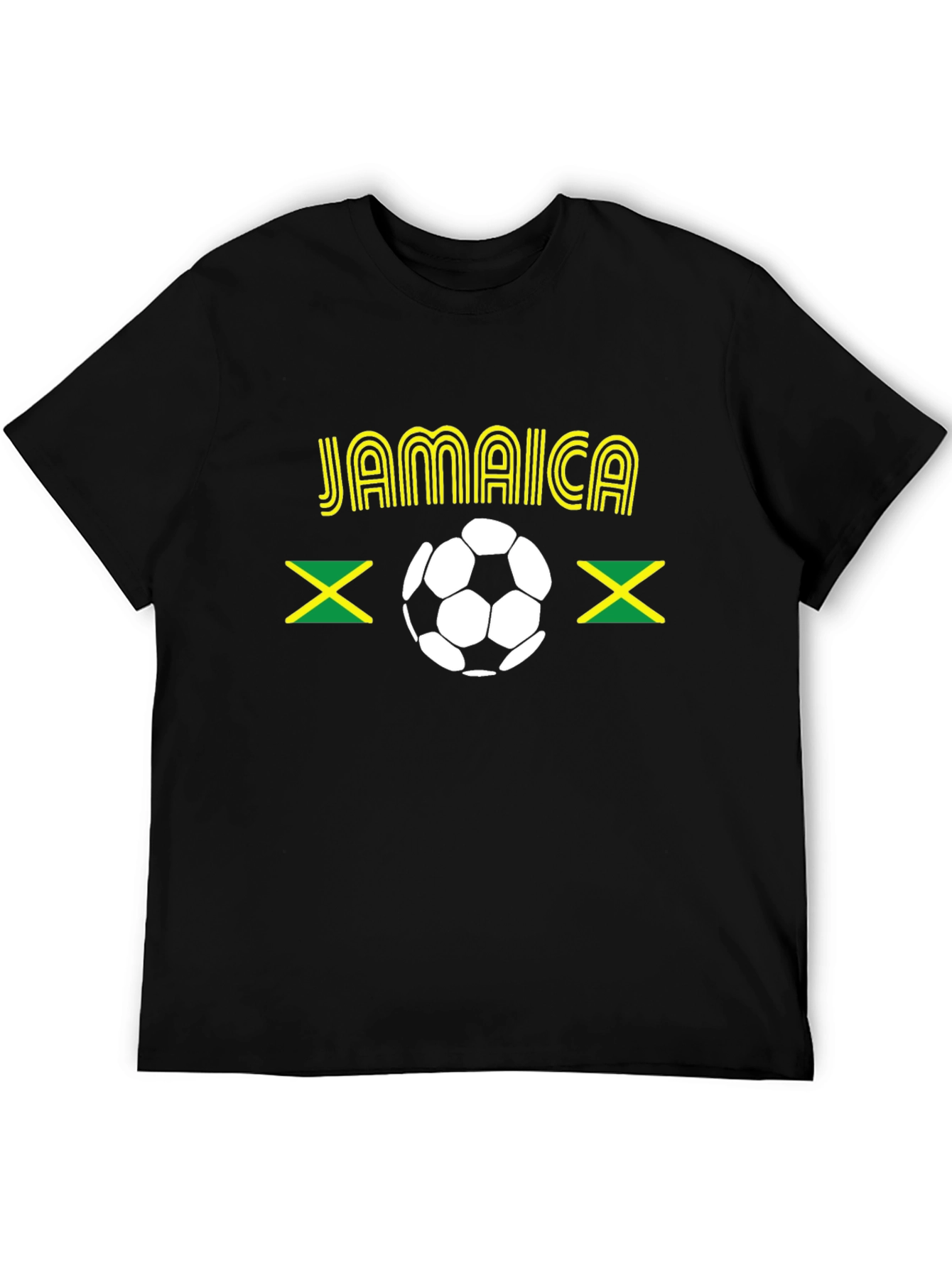 Jamaica Soccer T-Shirt - Black