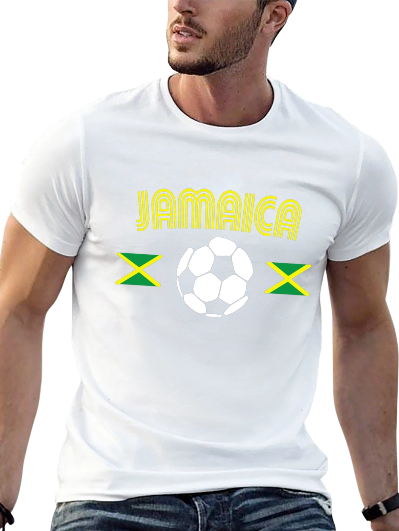 Jamaica Soccer T-Shirt - Black