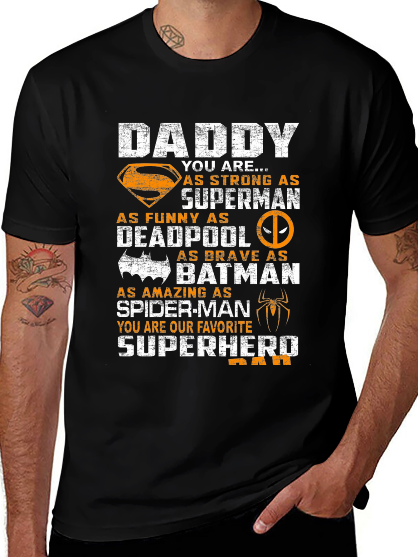 Superhero Dad Graphic T-Shirt - Fathers Day Gift