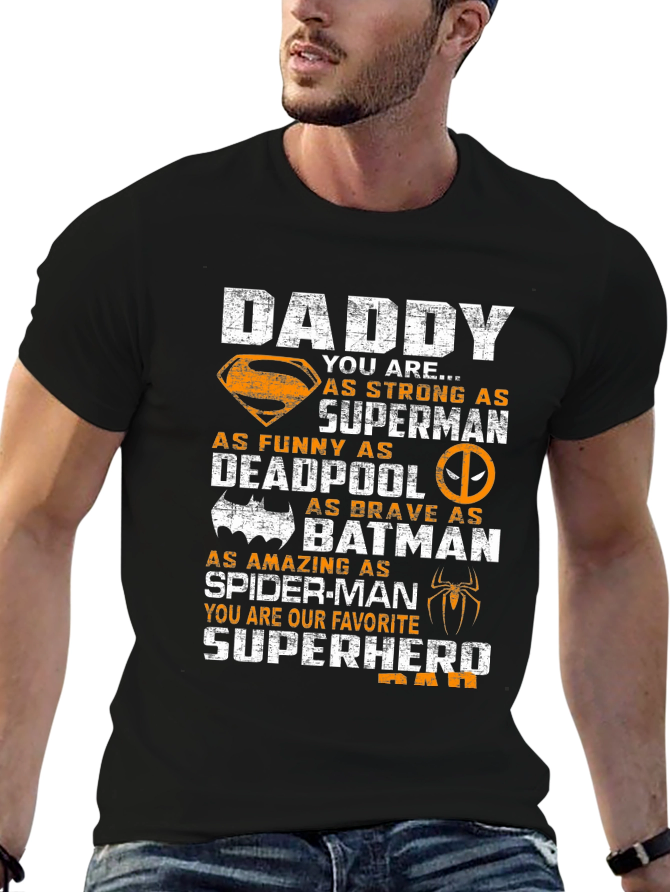 Superhero Dad Graphic T-Shirt - Fathers Day Gift