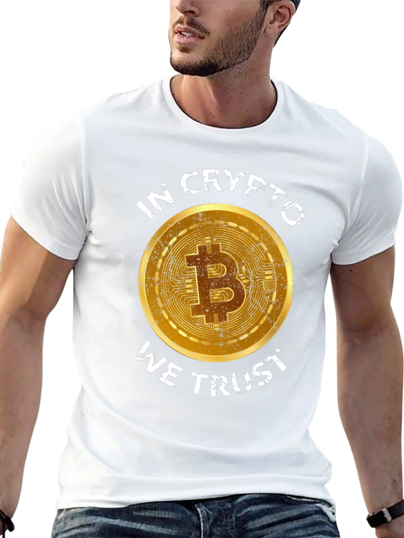 Crypto Bitcoin T-Shirt - In Crypto We Trust