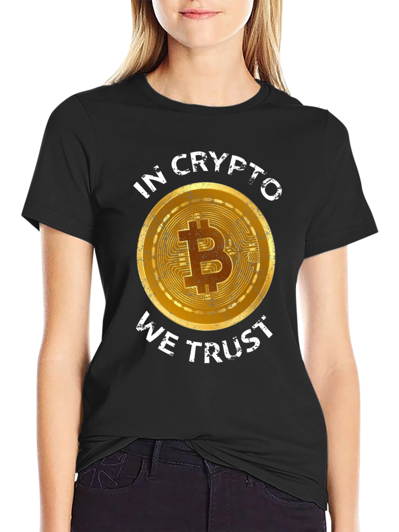 Crypto Bitcoin T-Shirt - In Crypto We Trust
