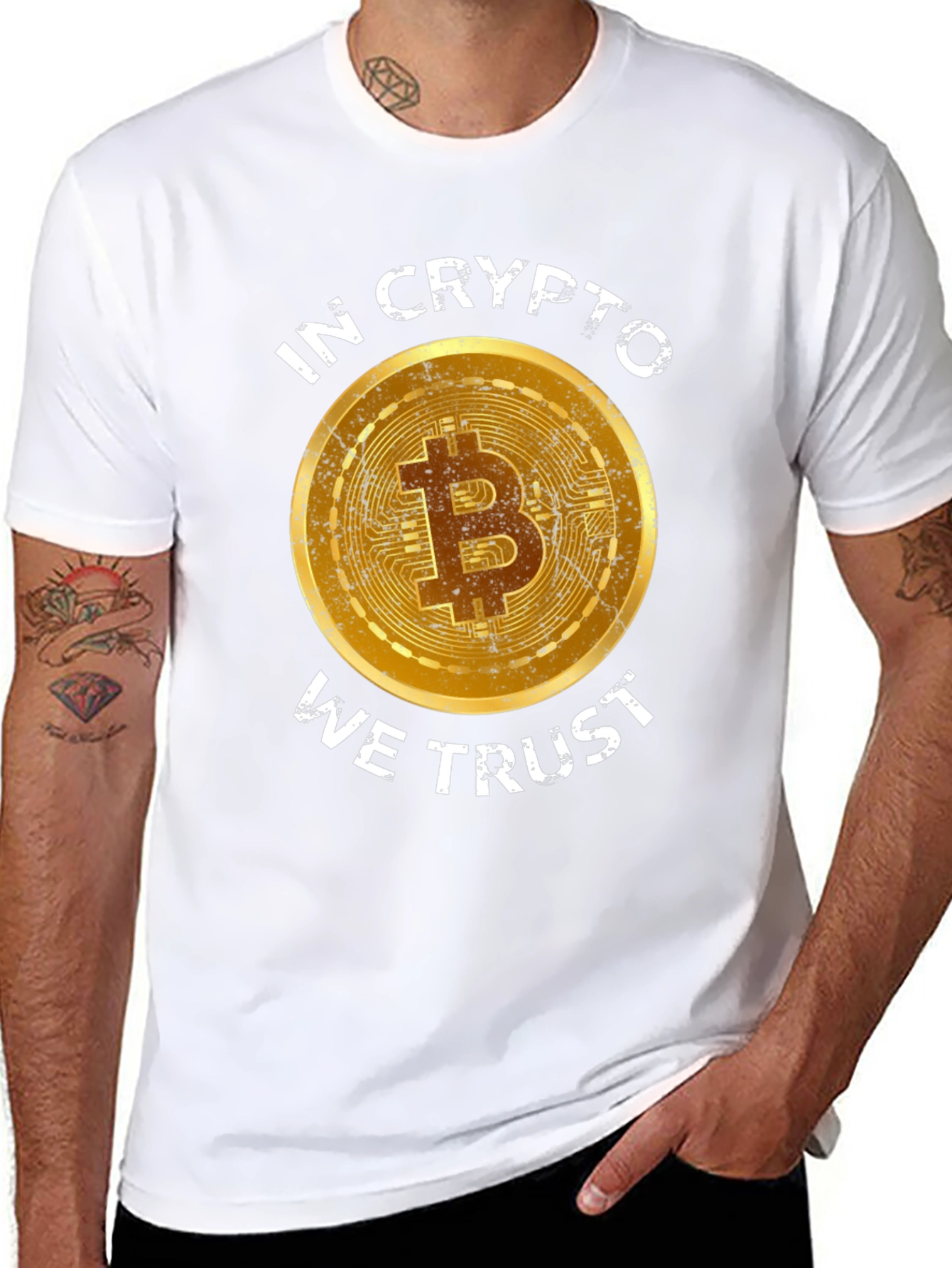 Crypto Bitcoin T-Shirt - In Crypto We Trust