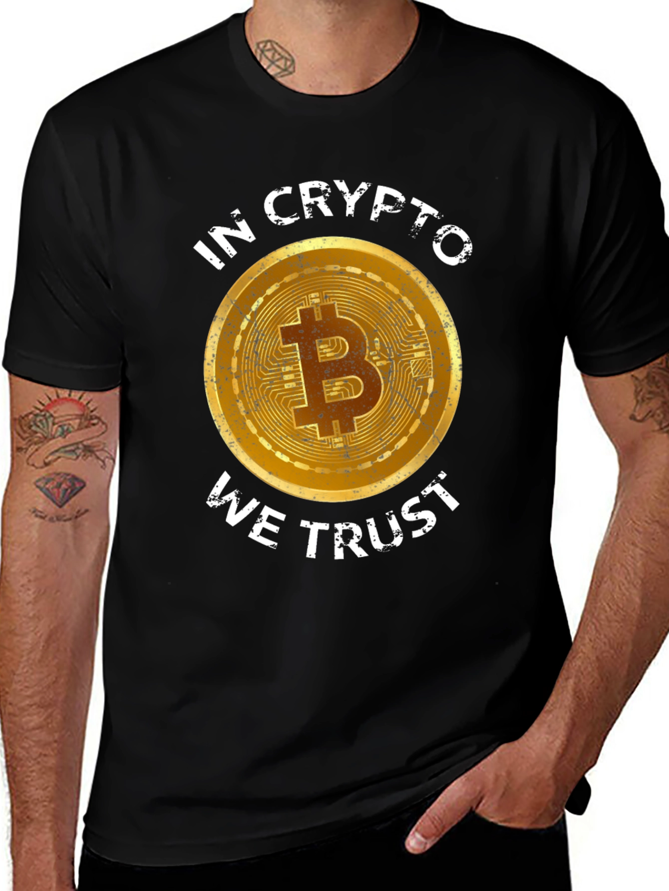 Crypto Bitcoin T-Shirt - In Crypto We Trust