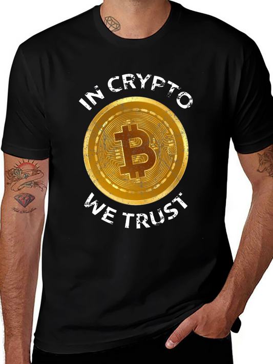 Crypto Bitcoin T-Shirt - In Crypto We Trust