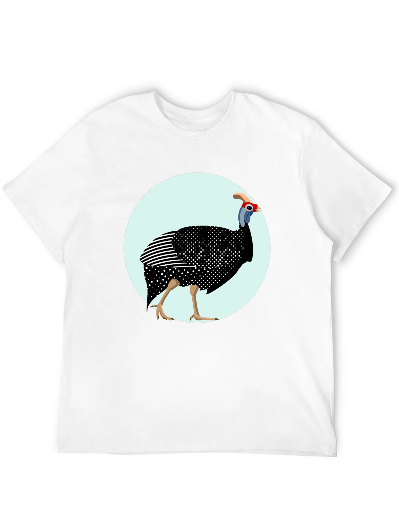 Guinea Fowl Graphic T-Shirt - Unique Bird Design