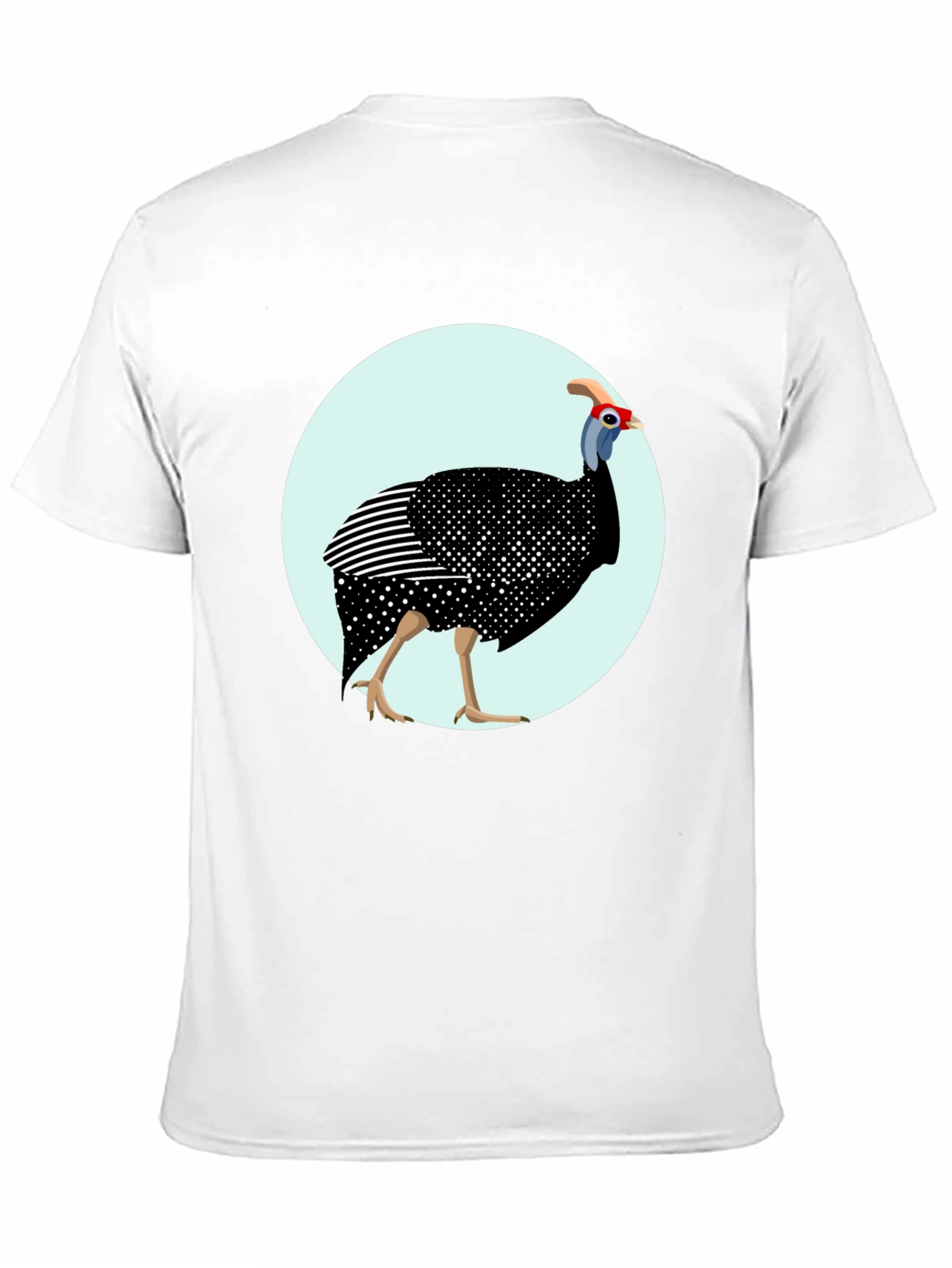 Guinea Fowl Graphic T-Shirt - Unique Bird Design