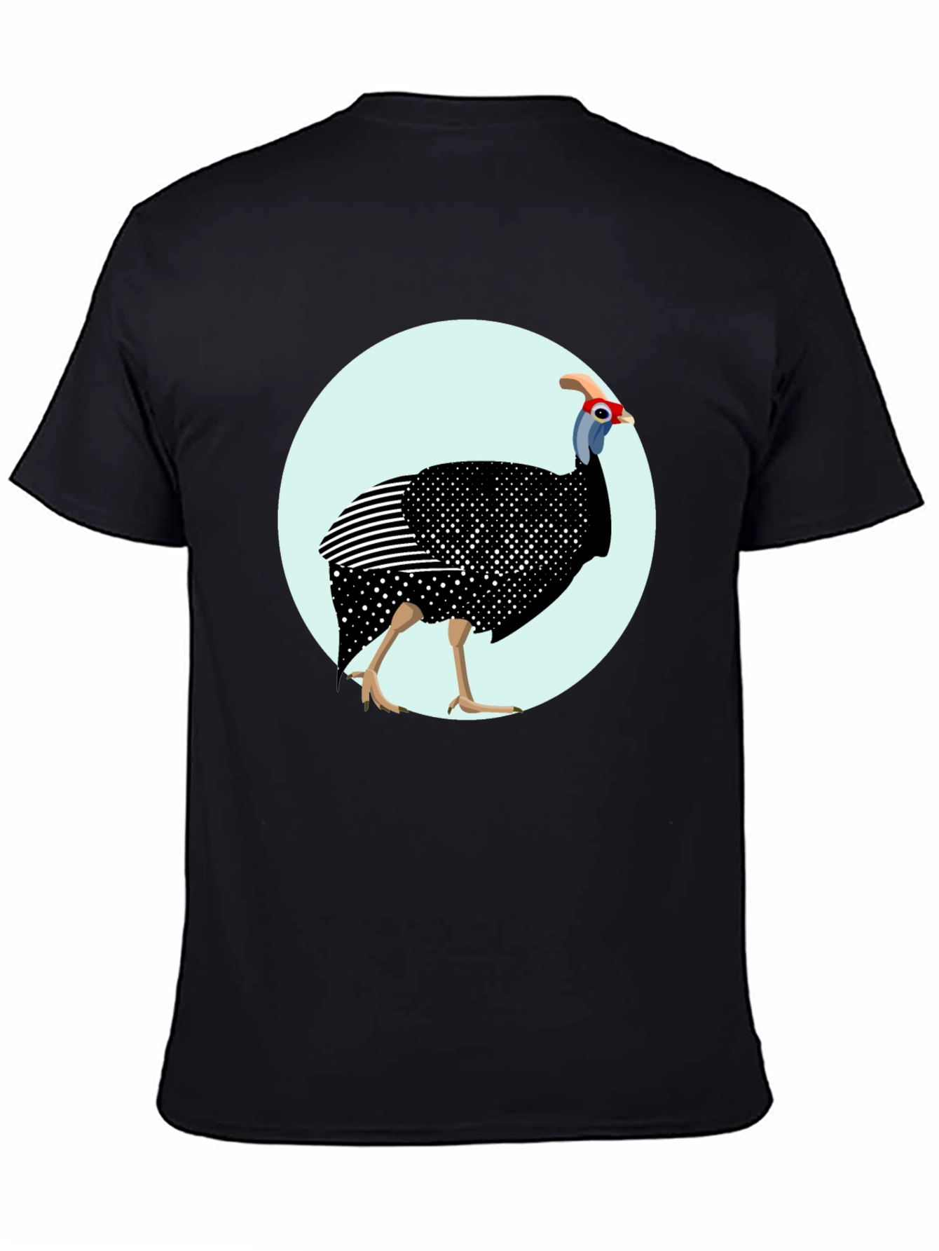 Guinea Fowl Graphic T-Shirt - Unique Bird Design
