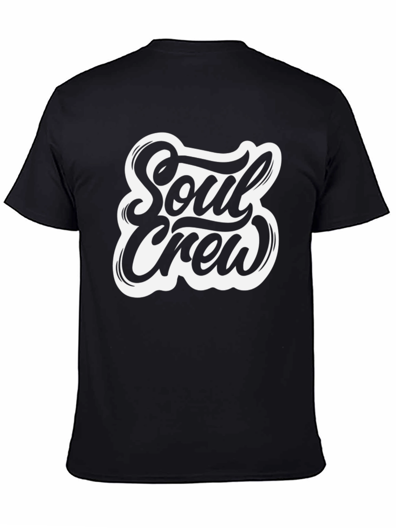 Soul Crew Graphic Tee - Stylish Black Cotton T-Shirt