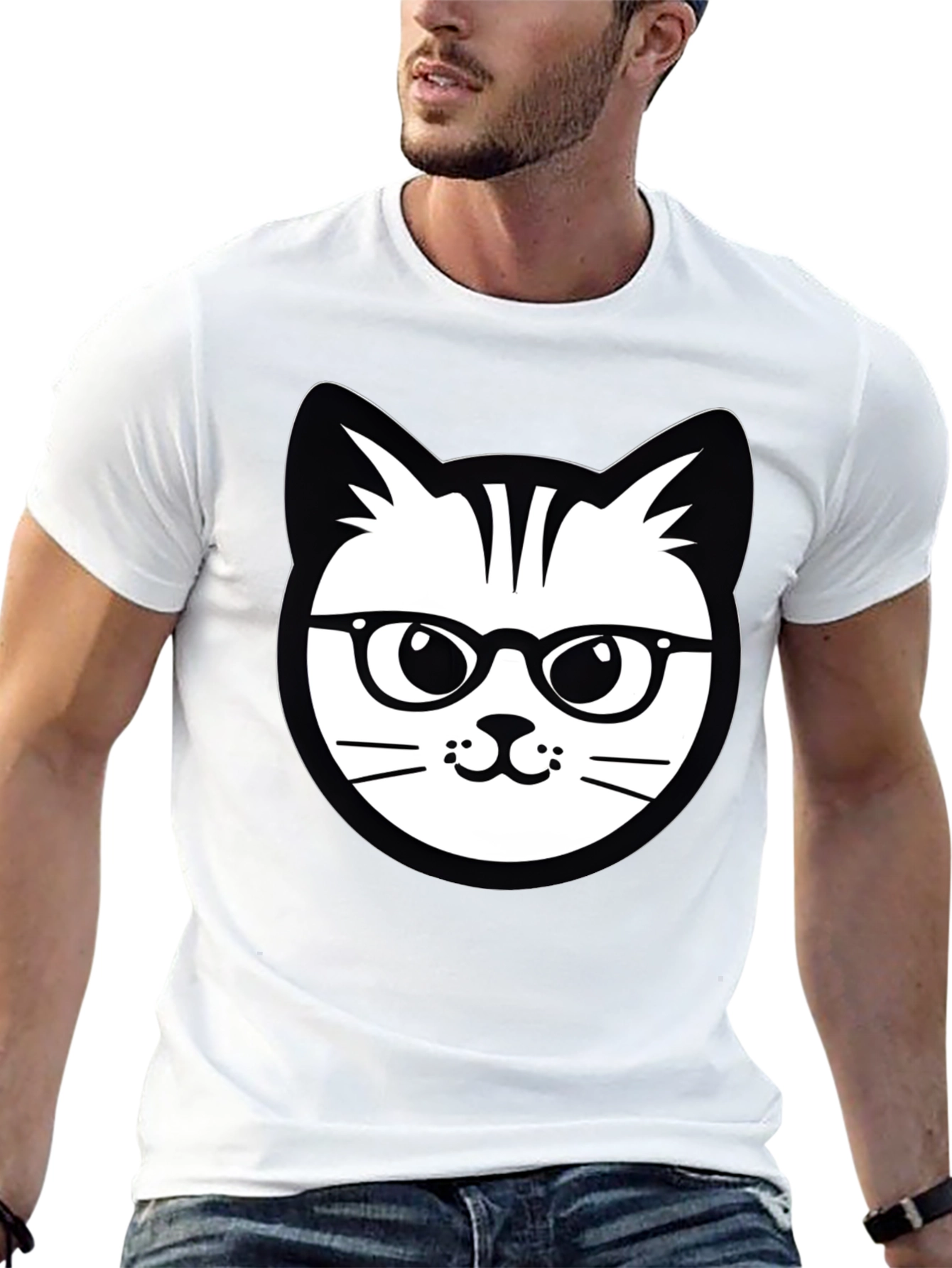 Cool Cat T-Shirt - Stylish Graphic Tee
