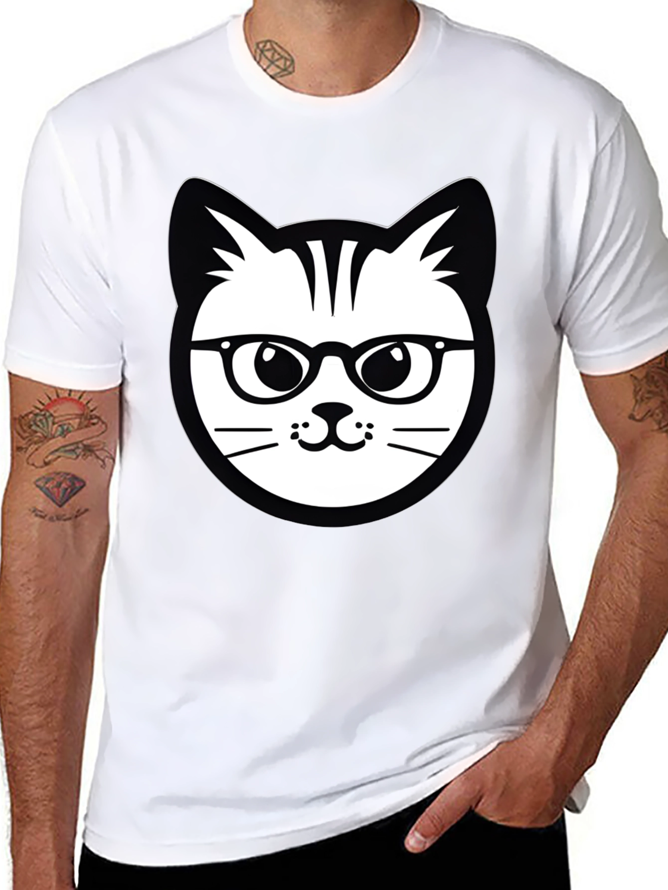 Cool Cat T-Shirt - Stylish Graphic Tee