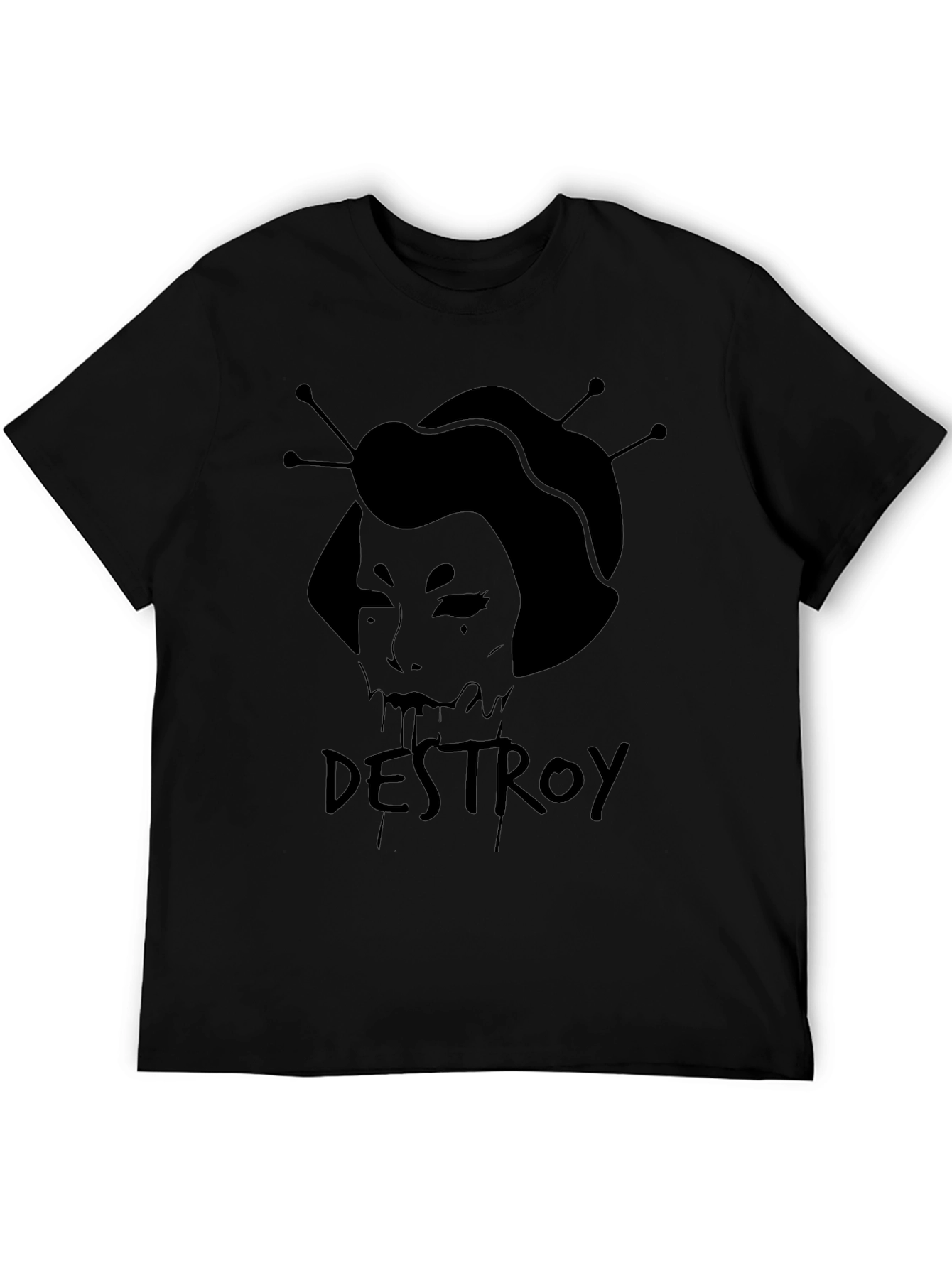 Destroy Geisha Graphic Black T-Shirt