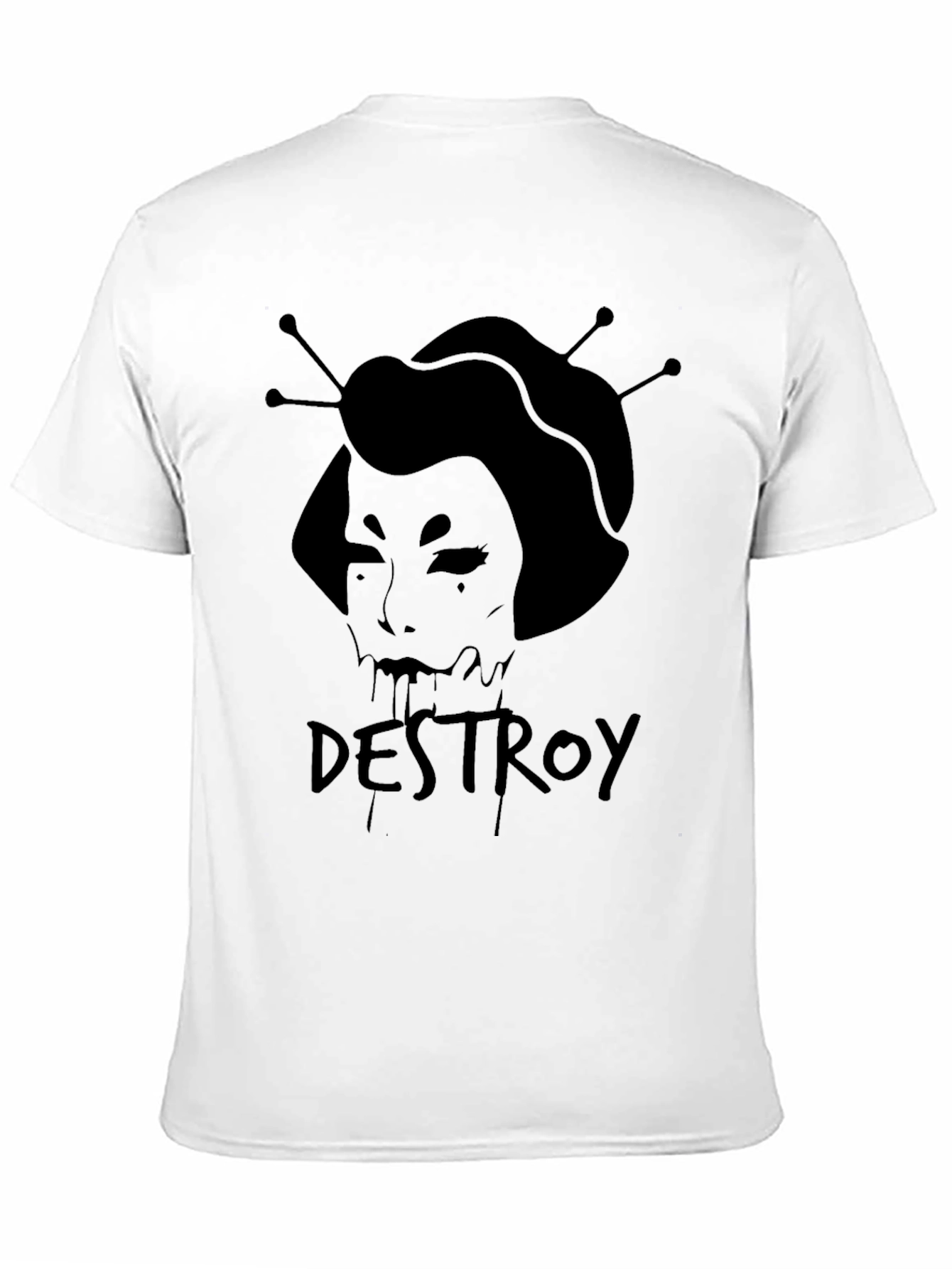 Destroy Geisha Graphic Black T-Shirt