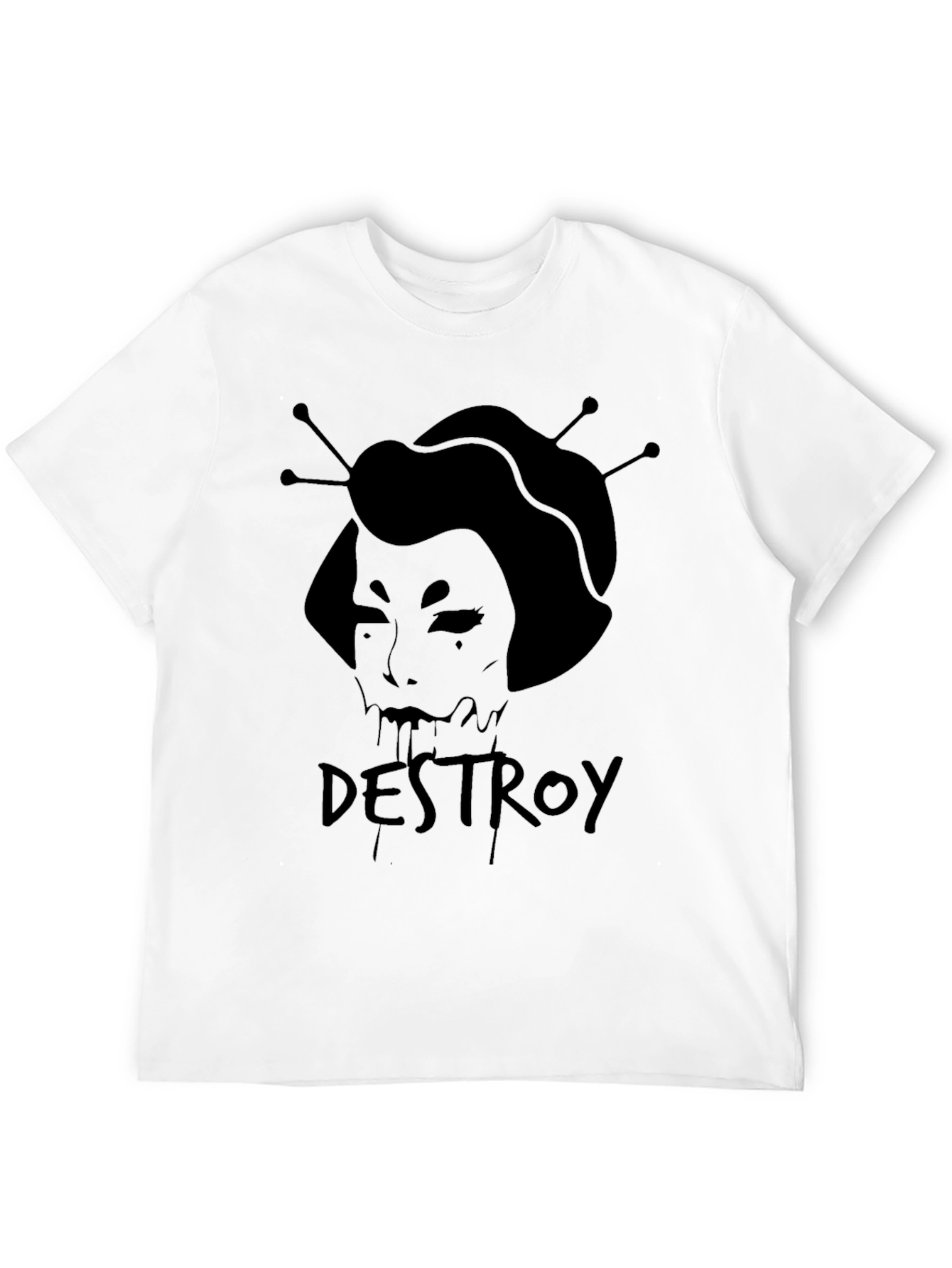 Destroy Geisha Graphic Black T-Shirt