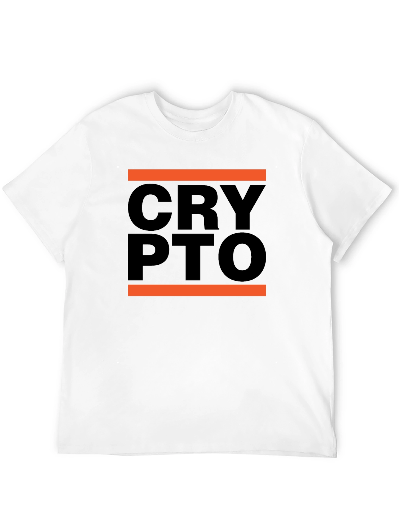 Crypto Tee - Modern Black Graphic T-Shirt