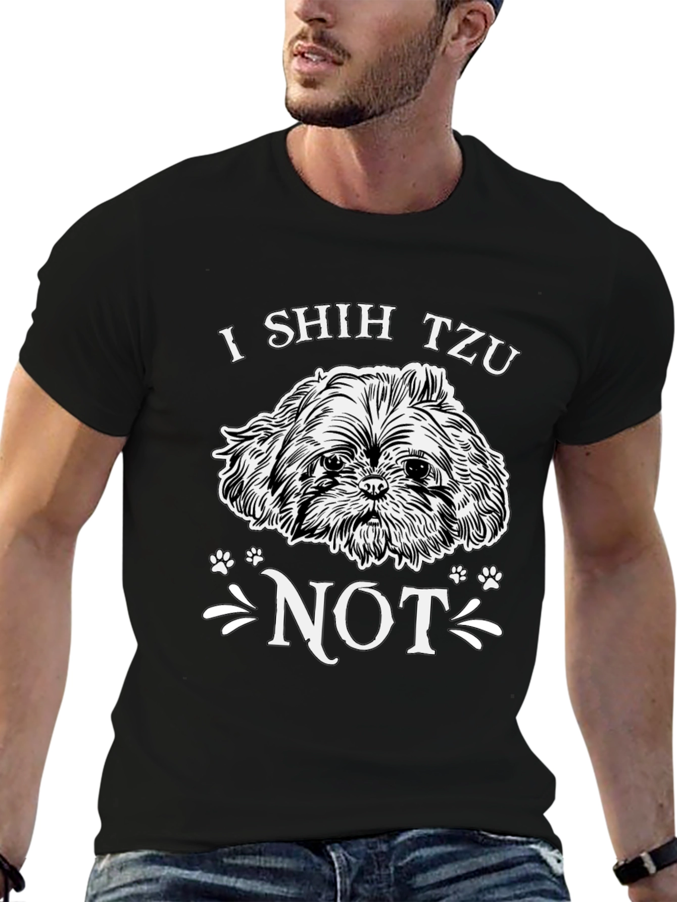 I Shih Tzu Not Black Graphic Tee