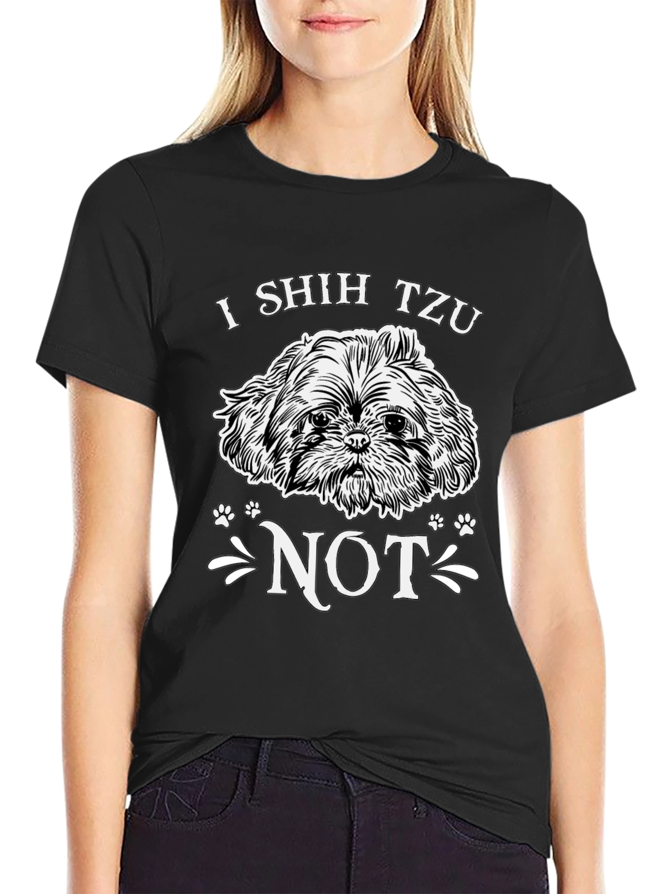 I Shih Tzu Not Black Graphic Tee