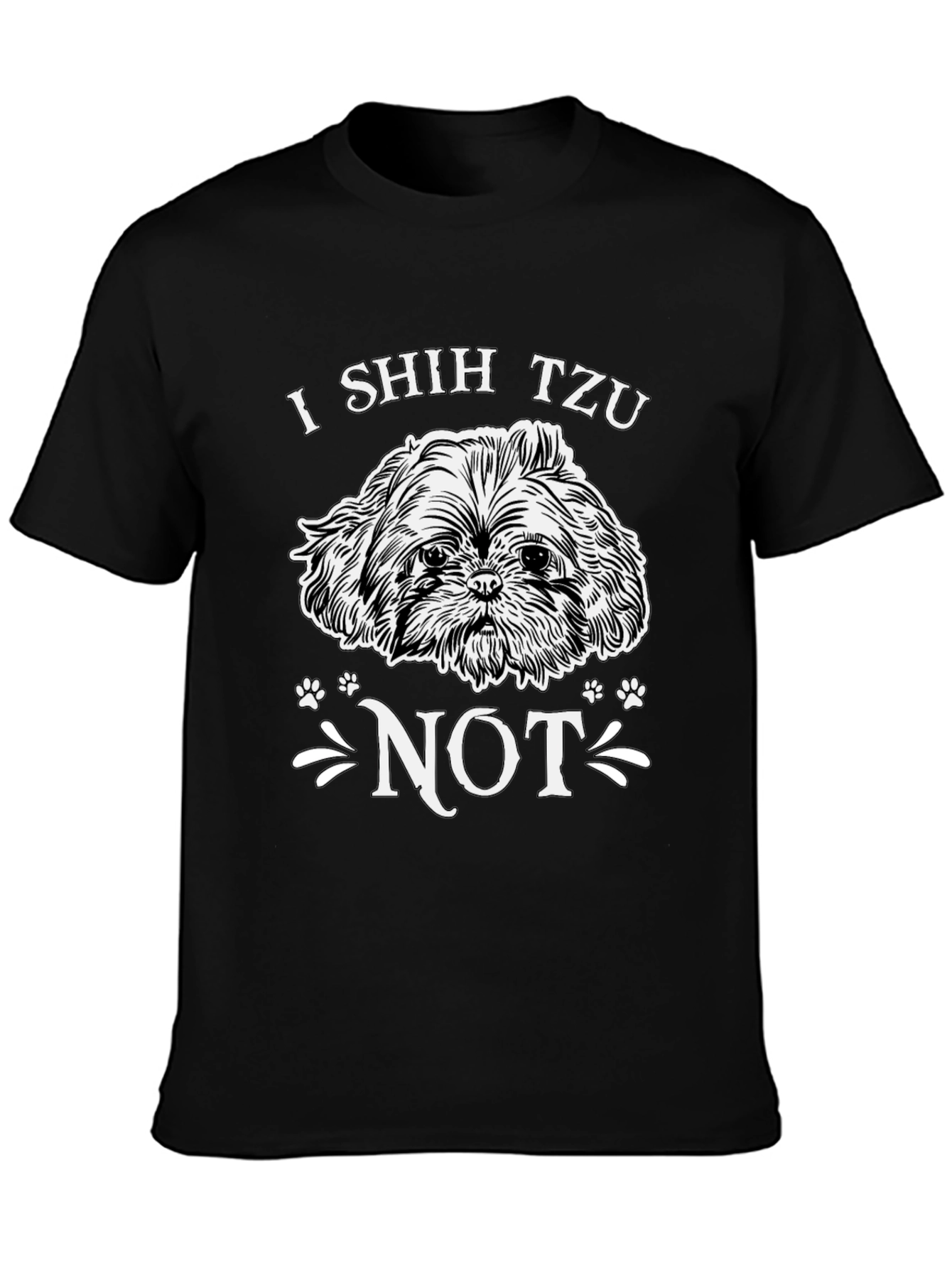 I Shih Tzu Not Black Graphic Tee