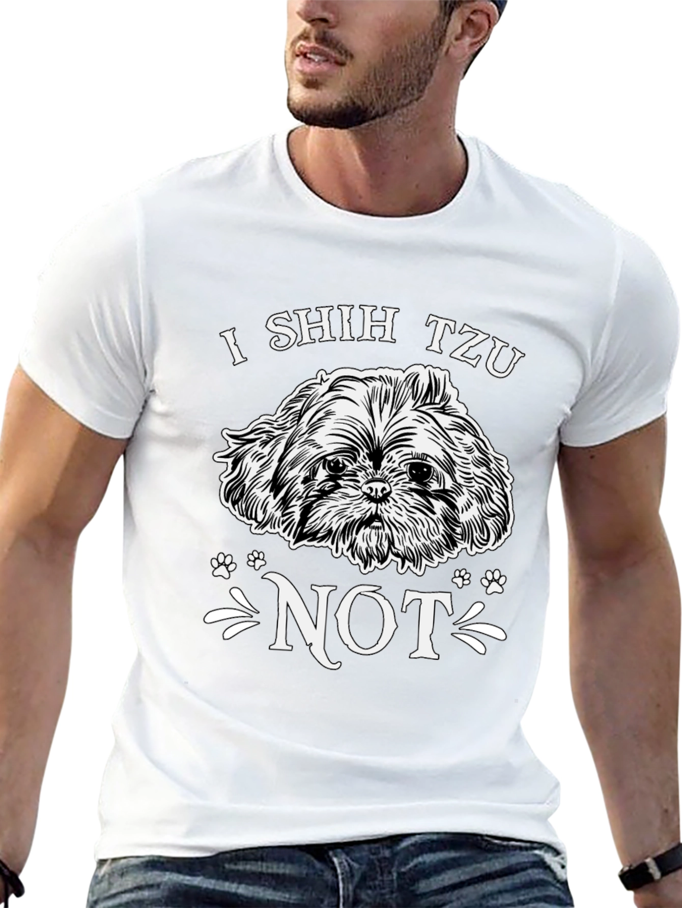 I Shih Tzu Not Black Graphic Tee