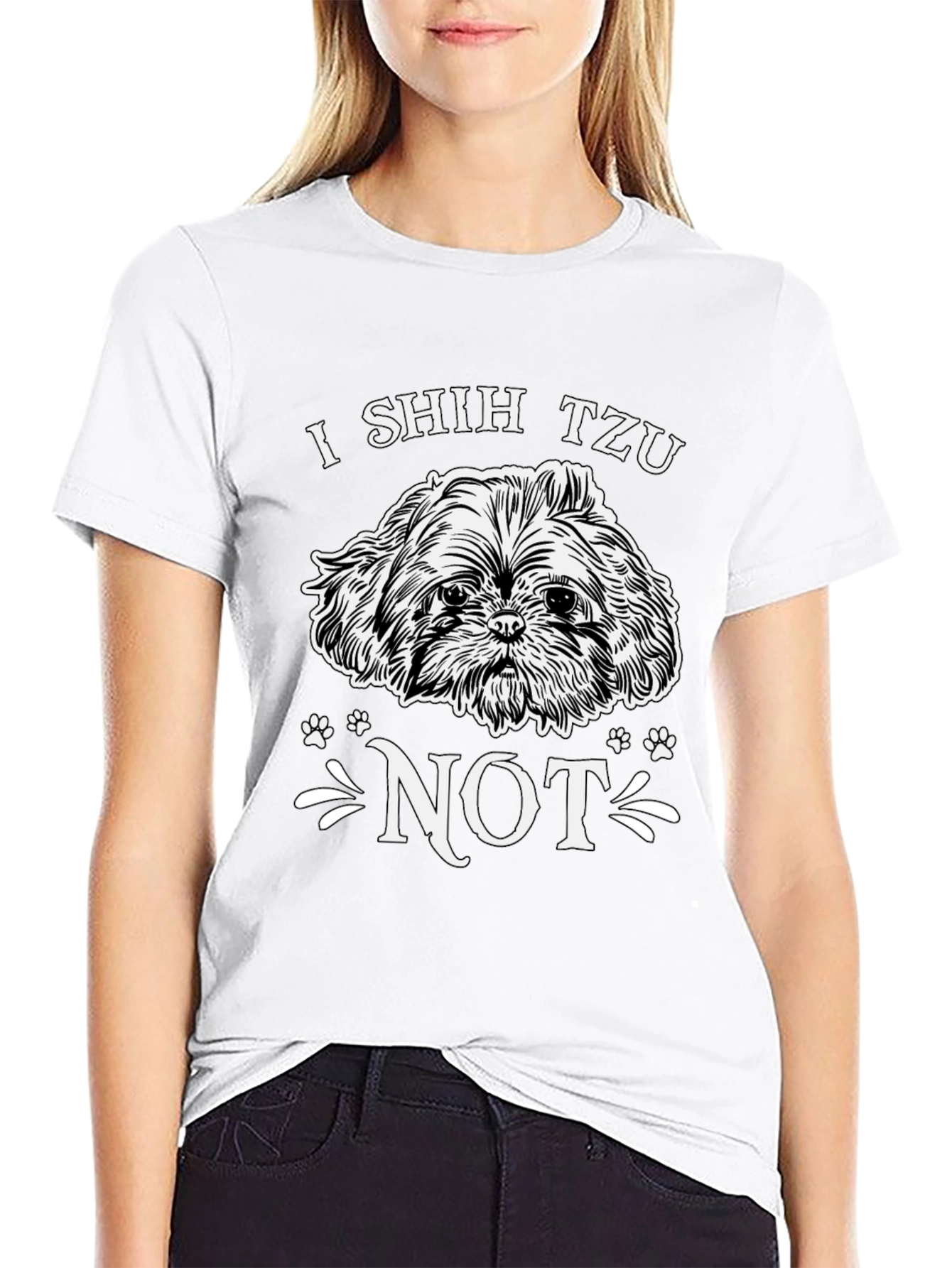I Shih Tzu Not Black Graphic Tee