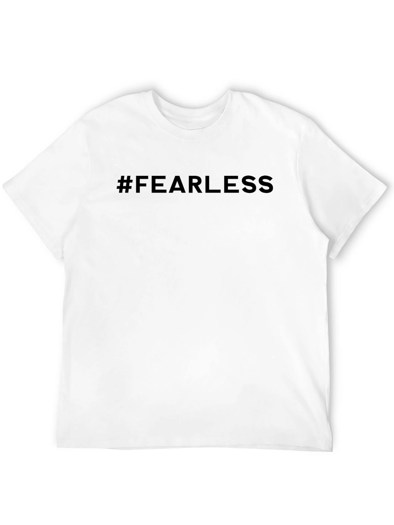 Fearless Graphic Tee - Black Crew Neck Shirt