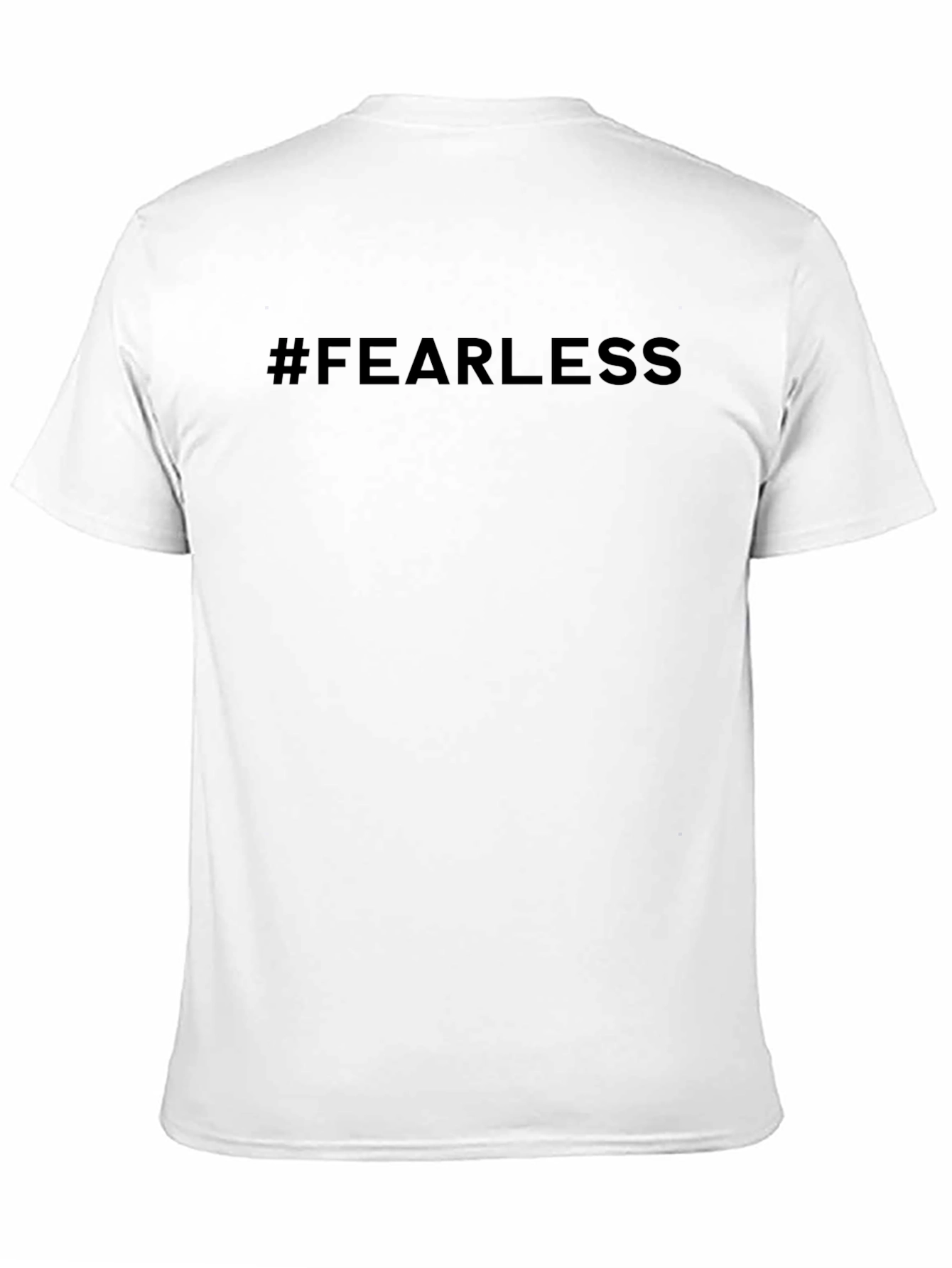Fearless Graphic Tee - Black Crew Neck Shirt