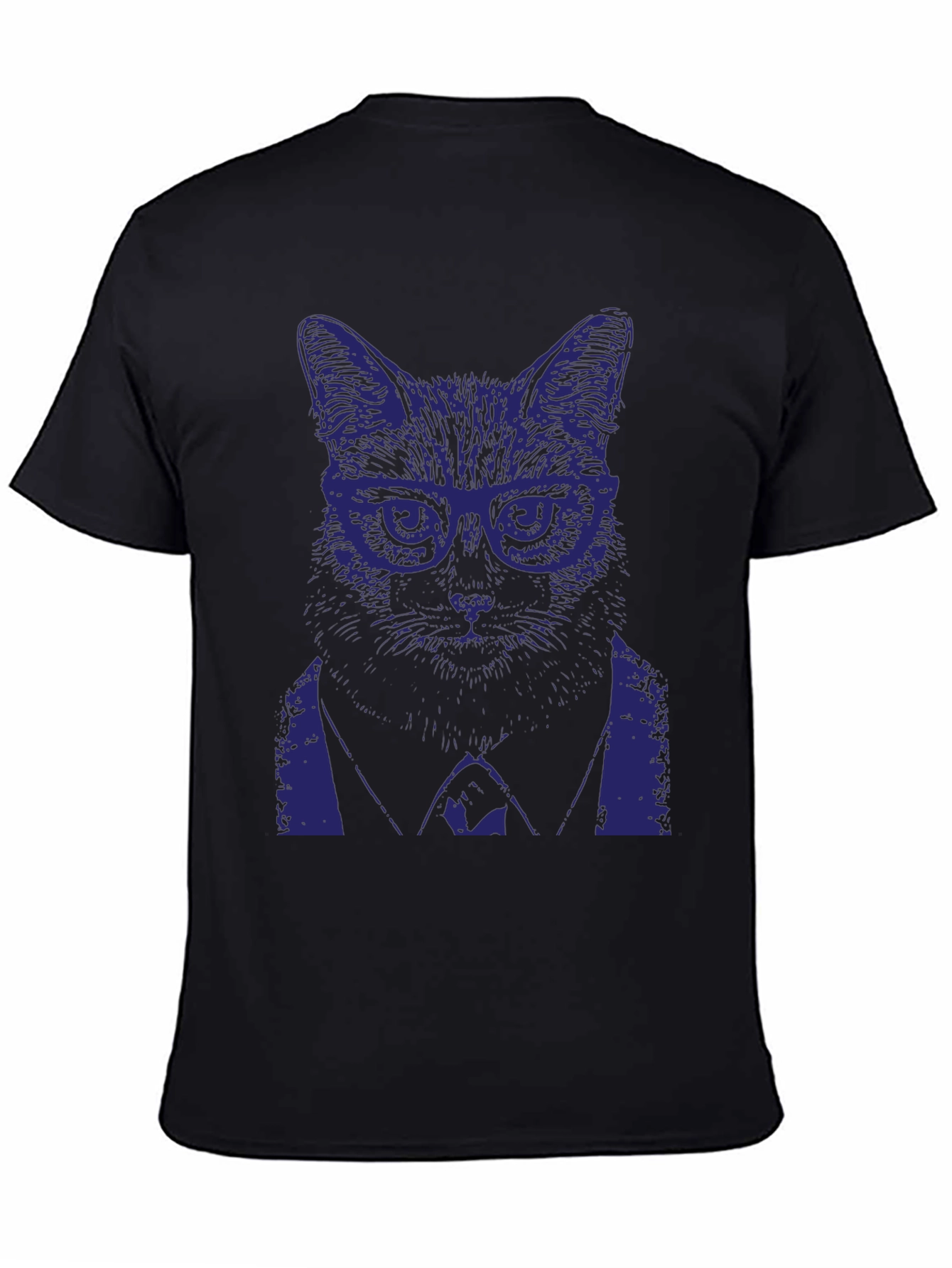Cool Cat in Suit Graphic T-Shirt