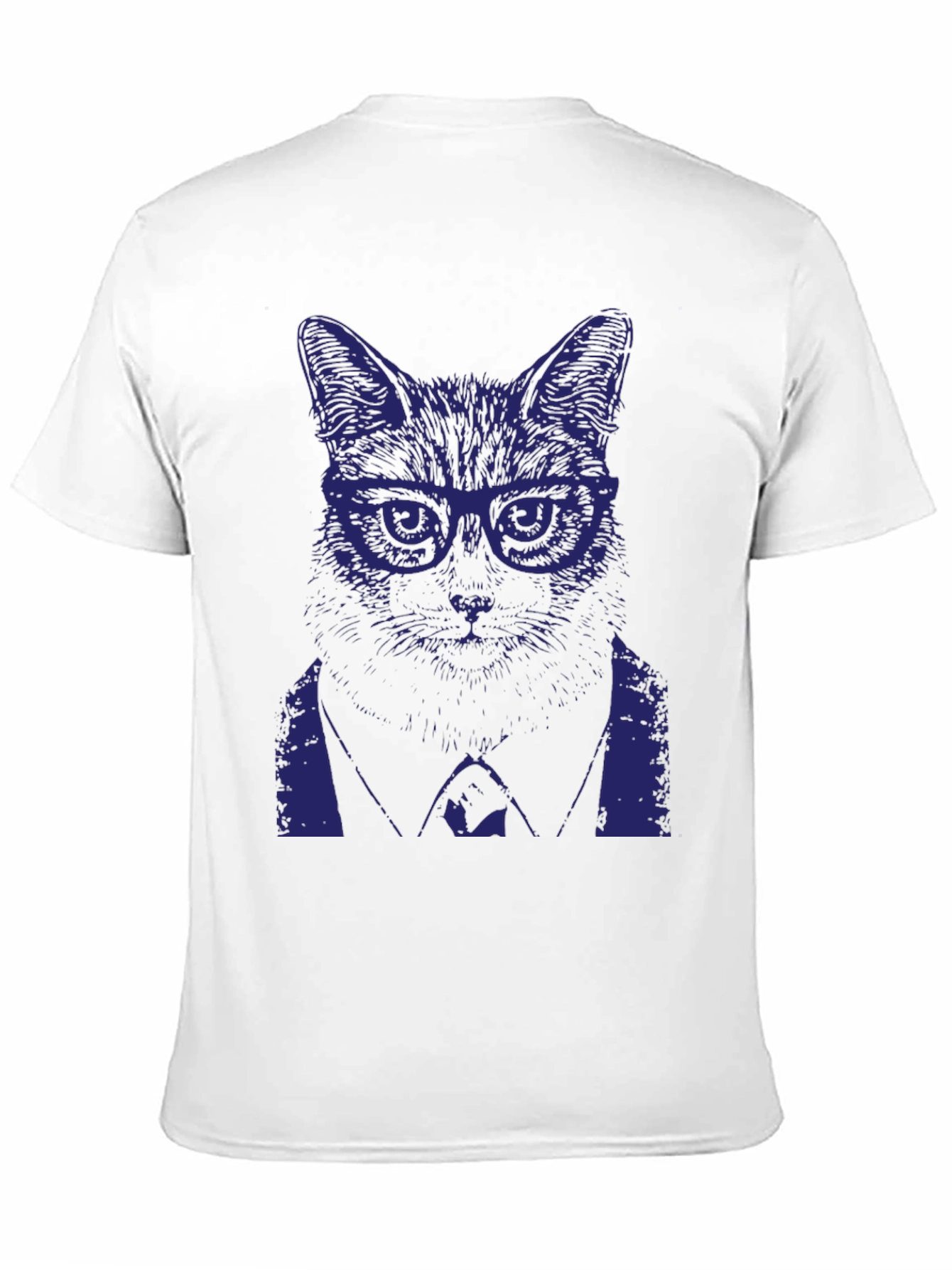 Cool Cat in Suit Graphic T-Shirt