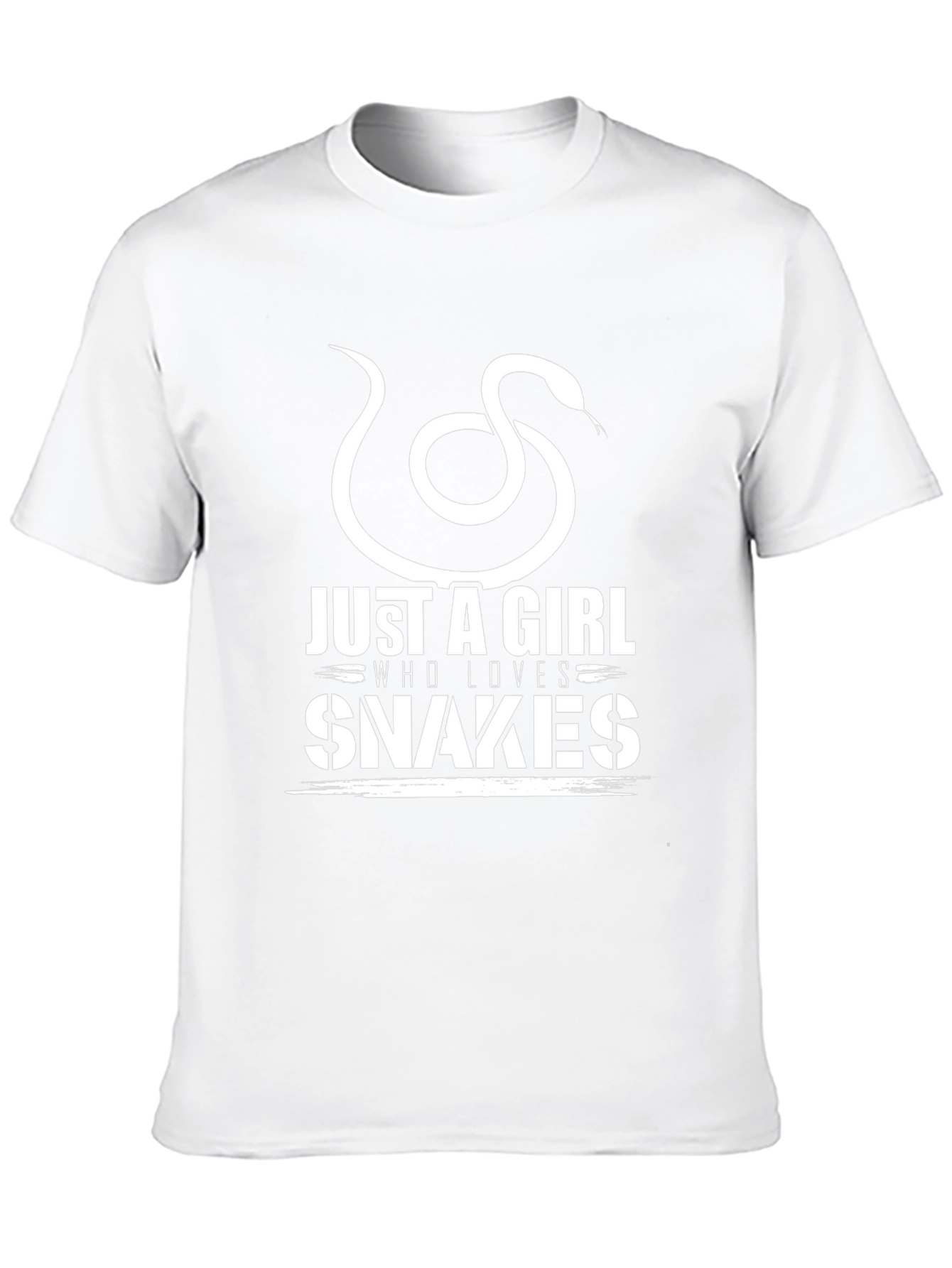 Just A Girl Who Loves Snakes Black Graphic Tee