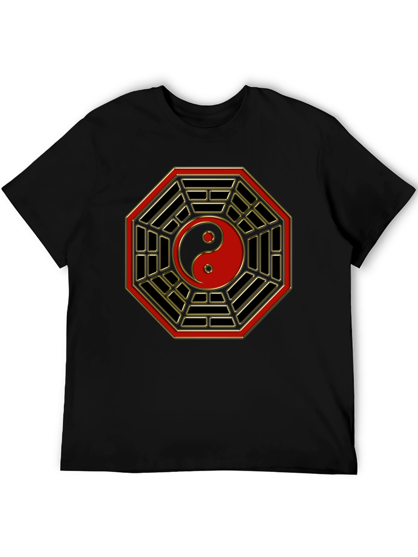 Yin Yang Bagua Symbol Graphic T-Shirt