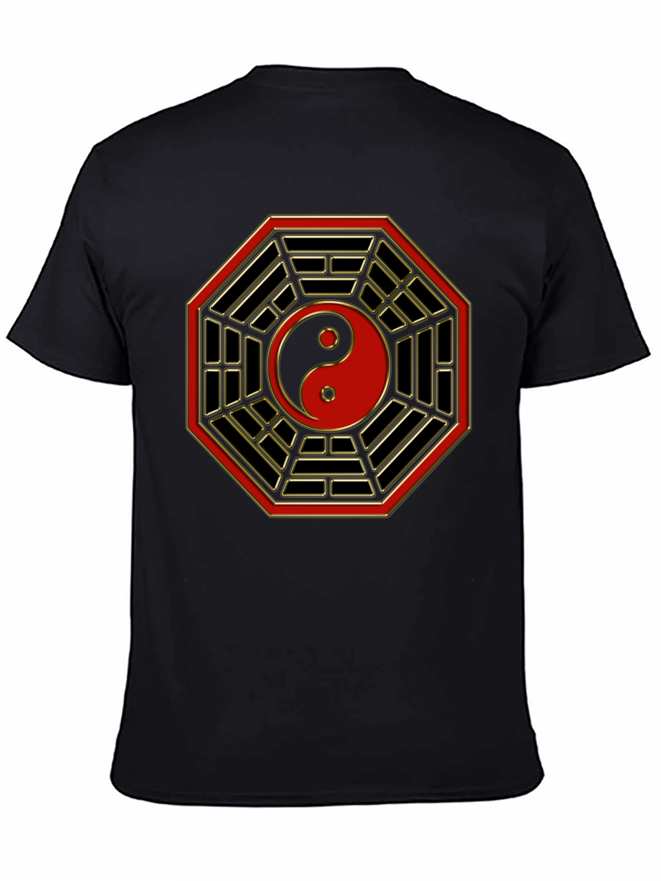 Yin Yang Bagua Symbol Graphic T-Shirt