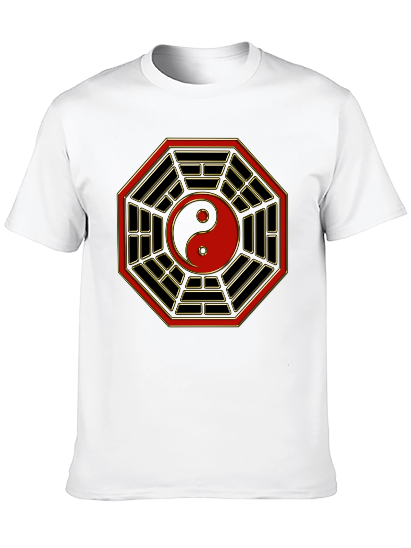 Yin Yang Bagua Symbol Graphic T-Shirt