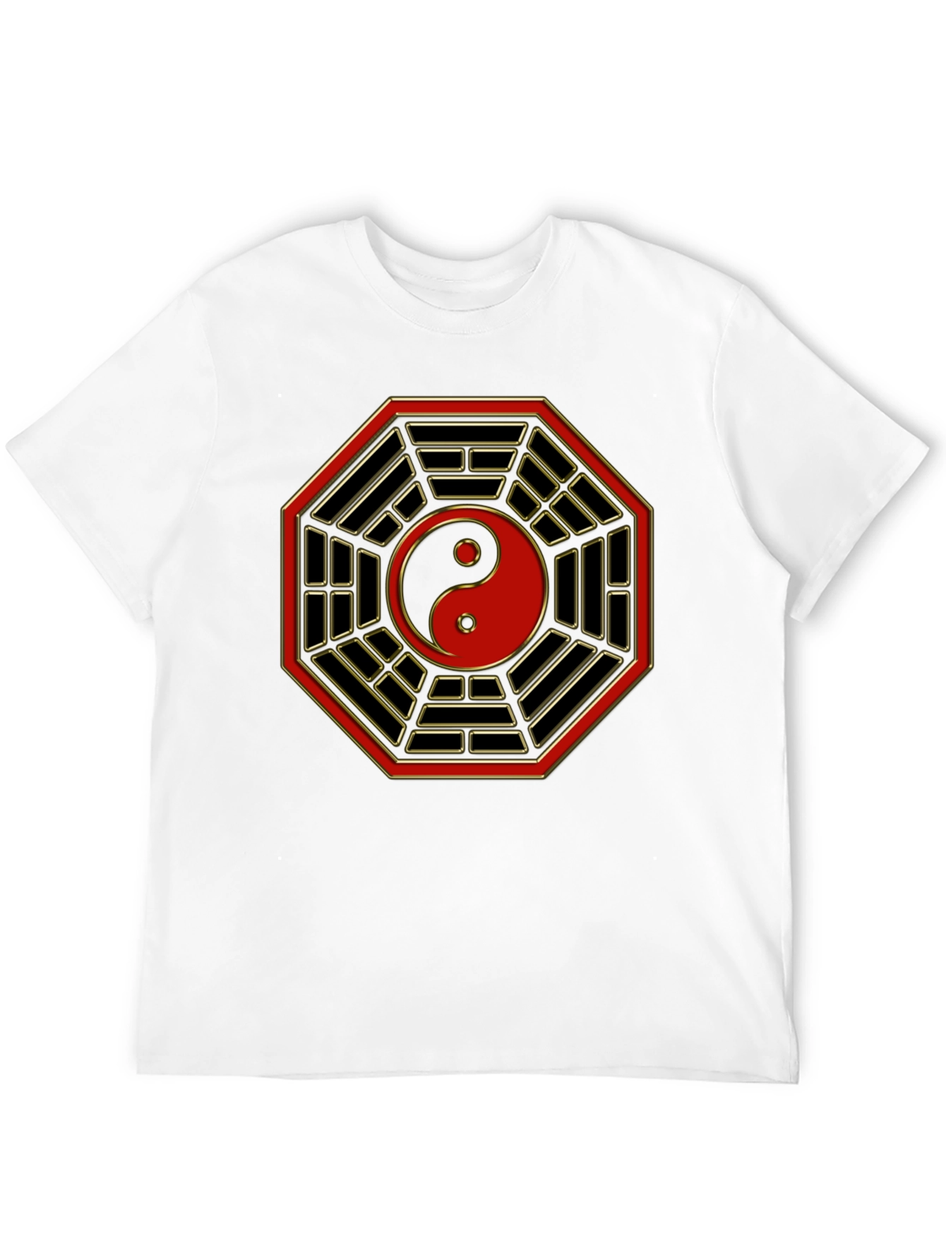 Yin Yang Bagua Symbol Graphic T-Shirt