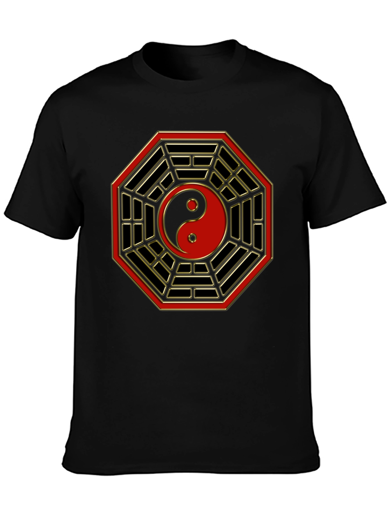 Yin Yang Bagua Symbol Graphic T-Shirt