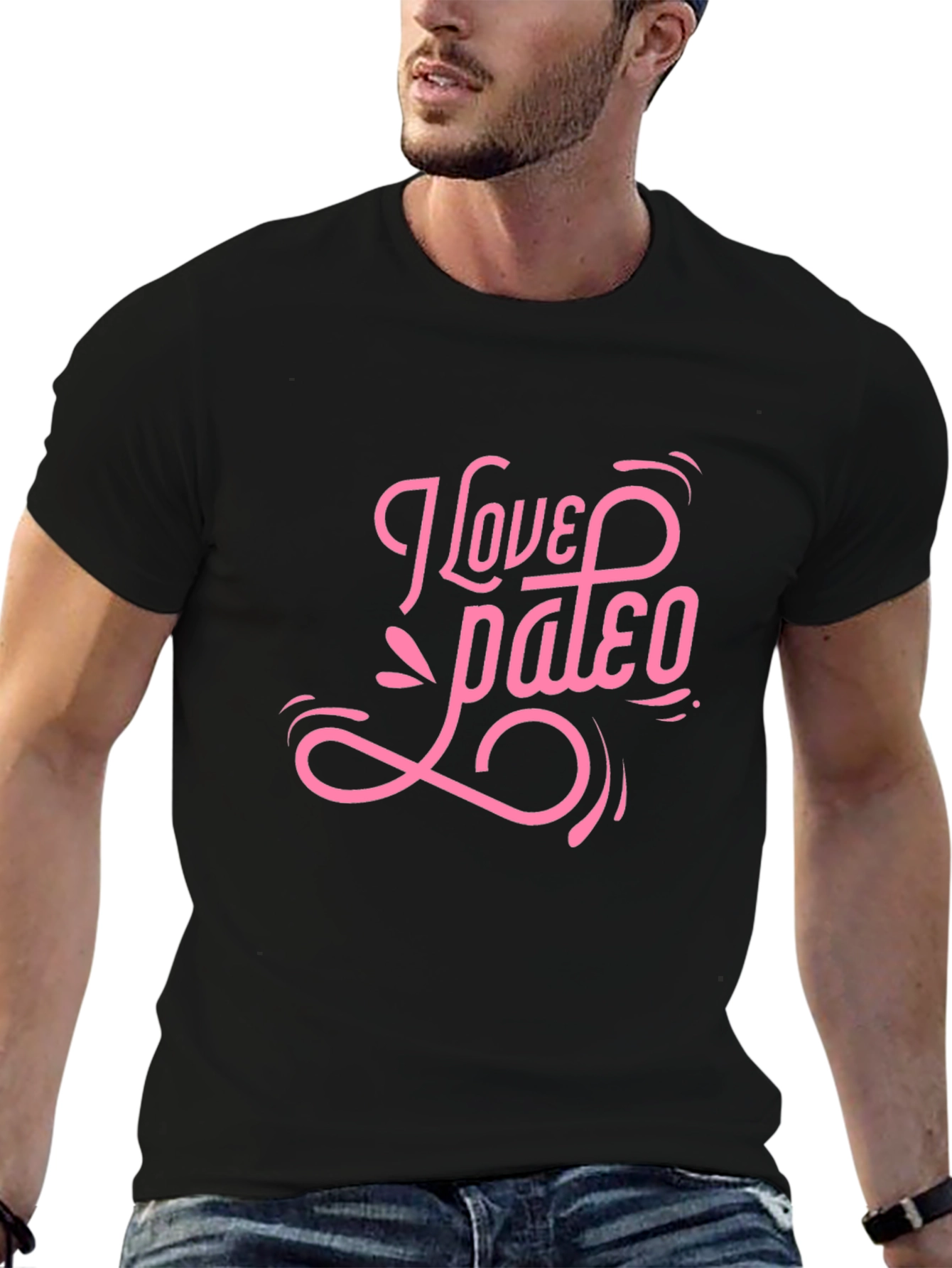 I Love Paleo Black T-Shirt