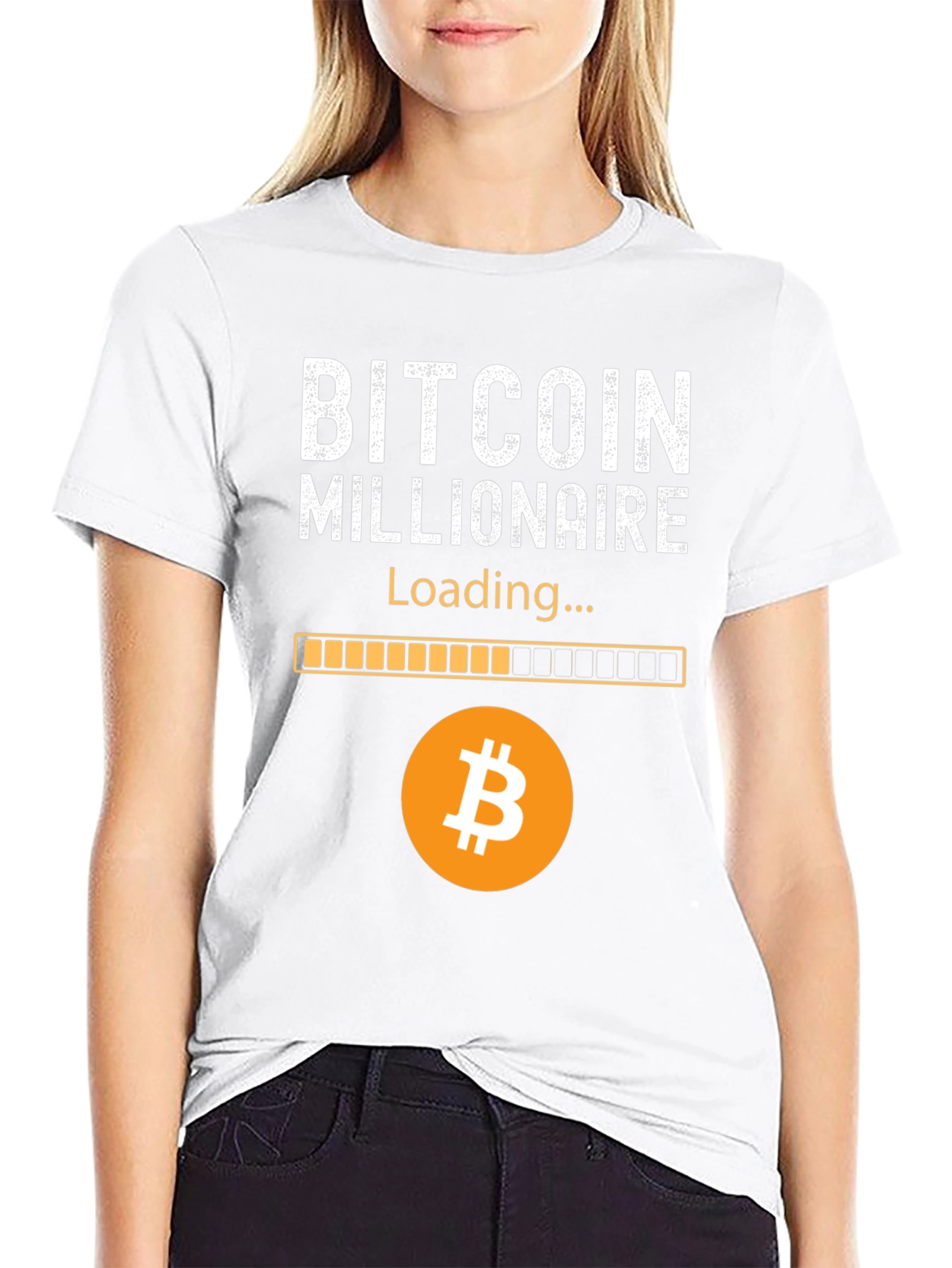 Bitcoin Millionaire Loading T-Shirt Crypto Fan Tee