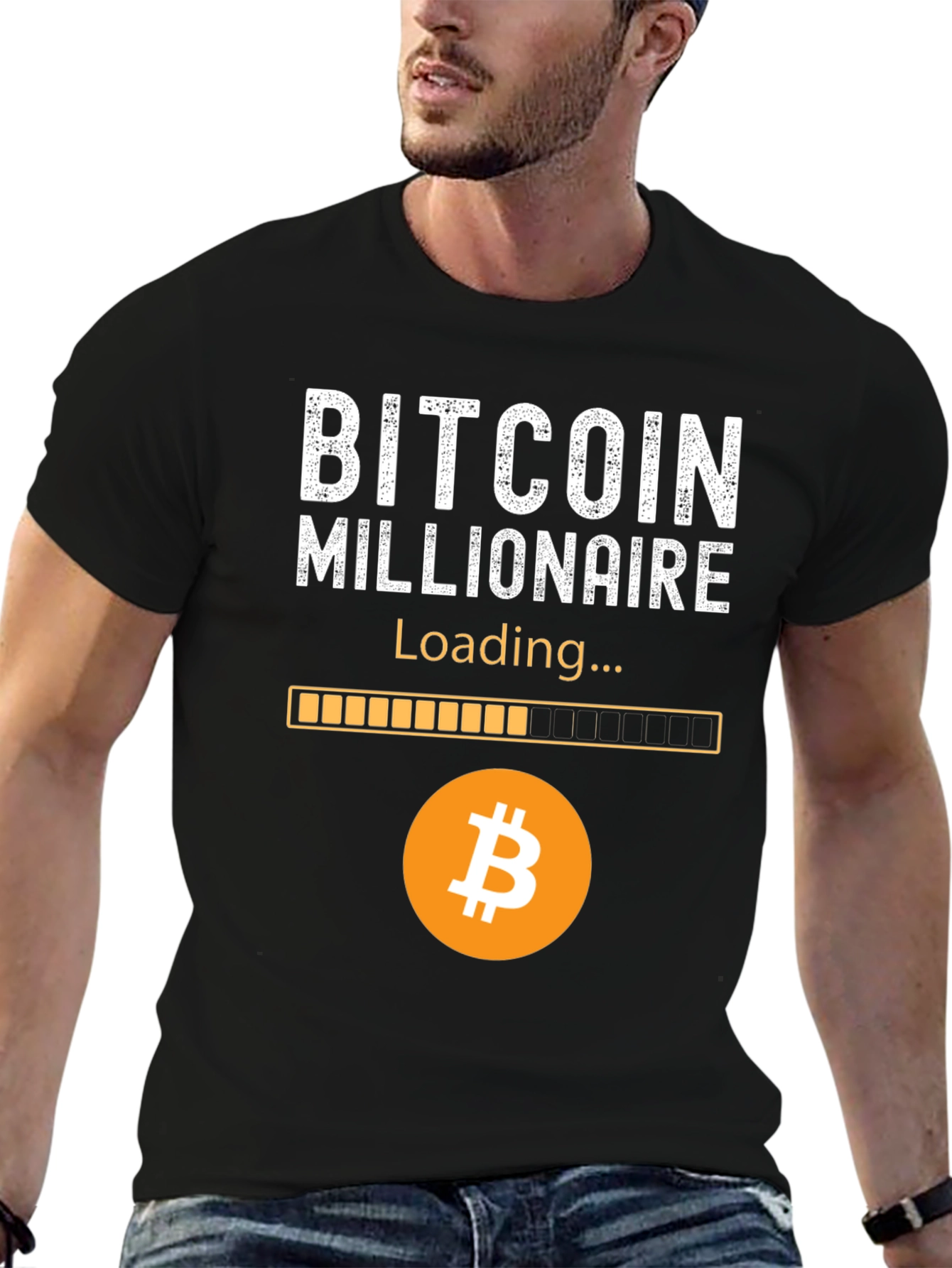 Bitcoin Millionaire Loading T-Shirt Crypto Fan Tee