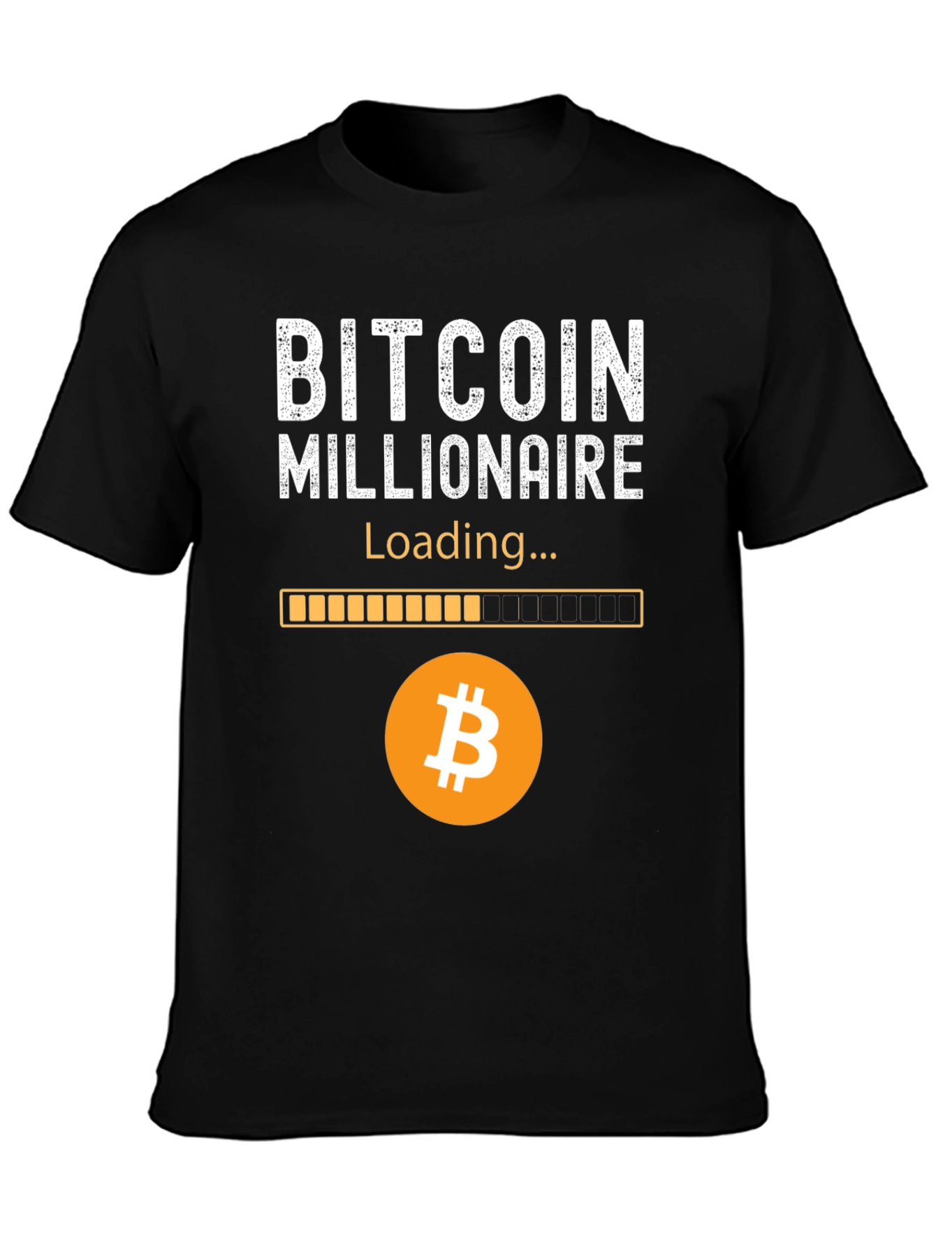 Bitcoin Millionaire Loading T-Shirt Crypto Fan Tee